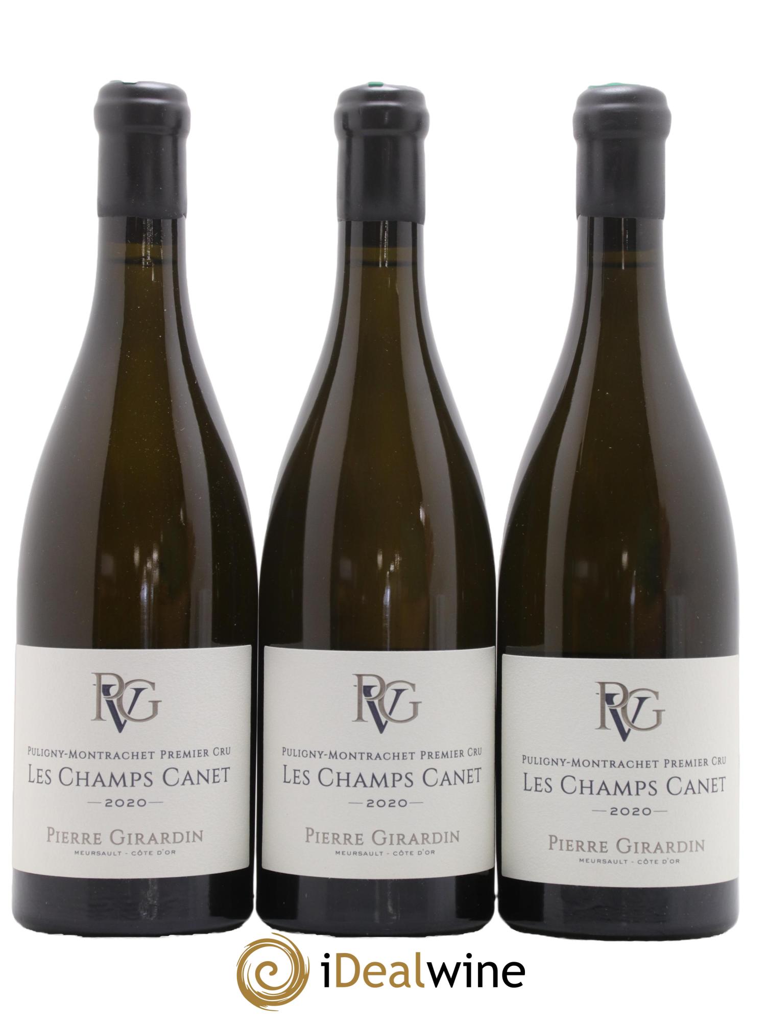 Puligny-Montrachet 1er Cru Les Champs Canets Domaine Pierre Girardin 2020 - Lot de 3 bouteilles - 0