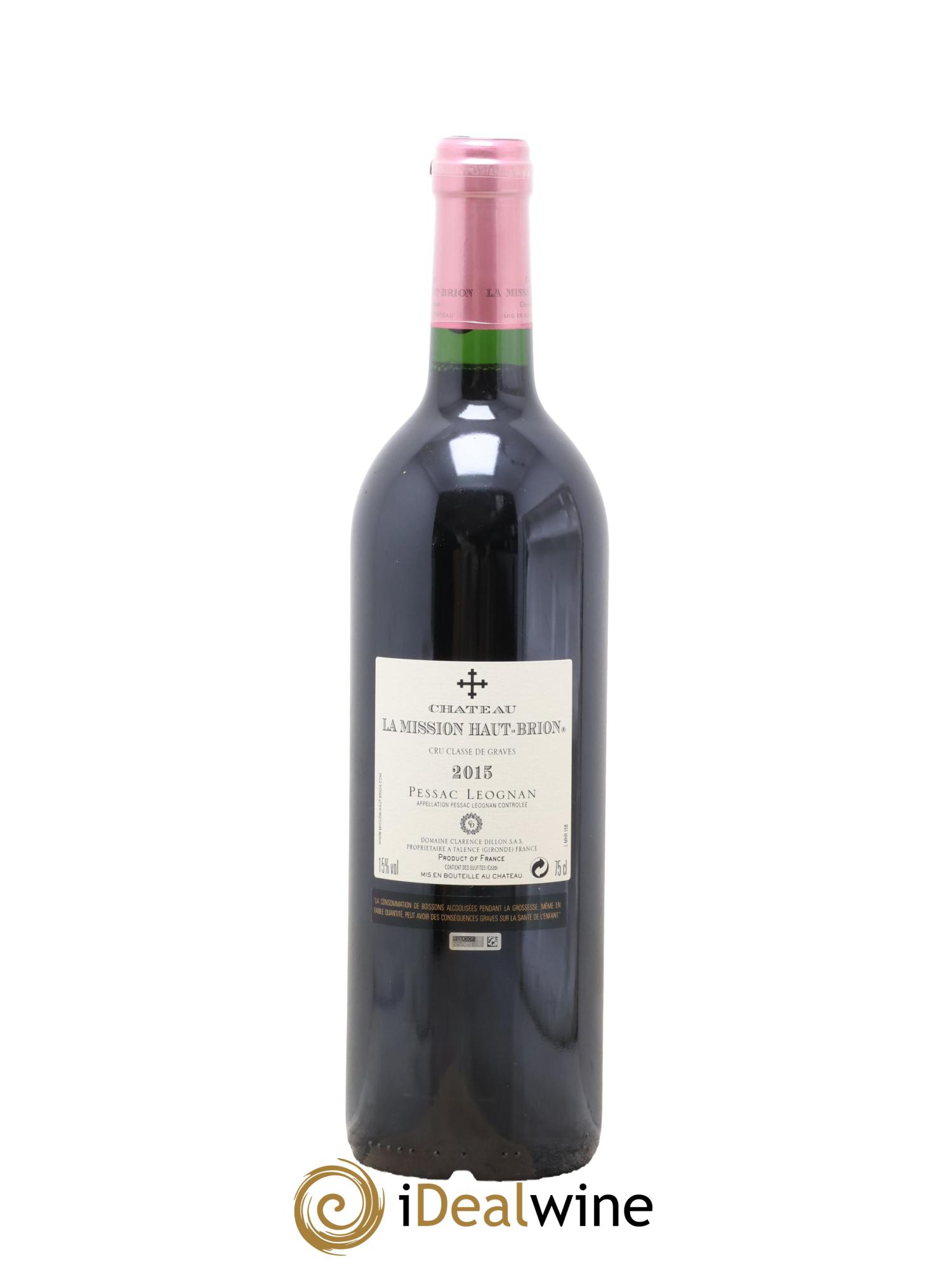 Château la Mission Haut-Brion Cru Classé de Graves 2015 - Lot of 1 bottle - 1