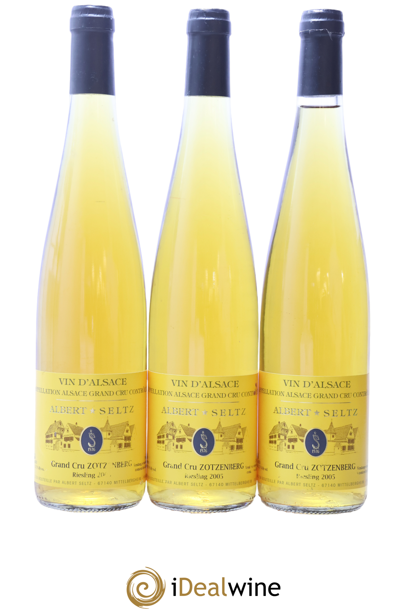 Alsace Riesling Grand Cru Zotzengberg Albert Seltz 2005 - Lot de 3 bouteilles - 0