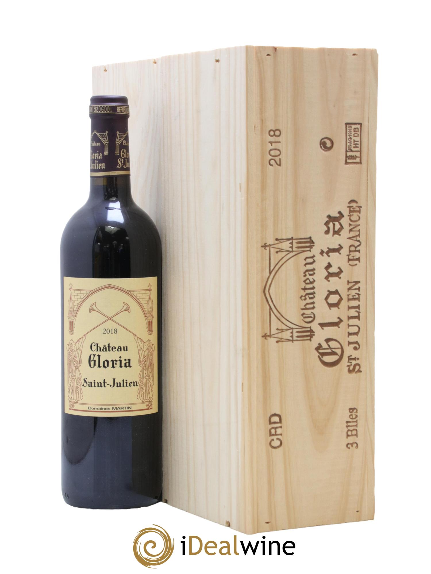 Château Gloria 2018 - Lot of 3 bottles - 1
