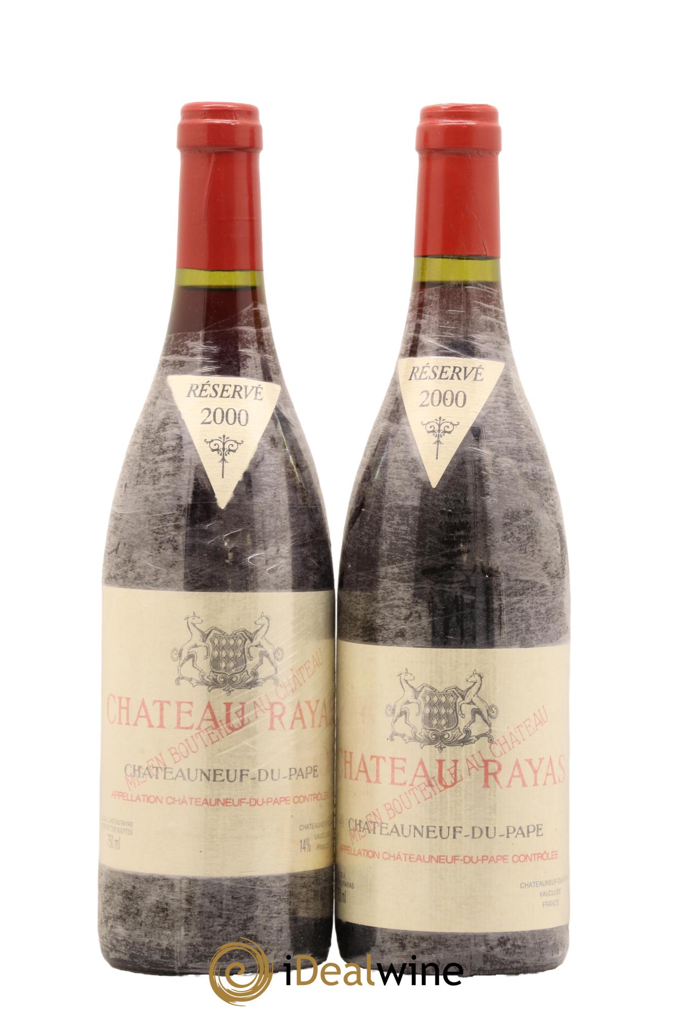 Châteauneuf-du-Pape Château Rayas Emmanuel Reynaud 2000 - Lot de 2 bouteilles - 0