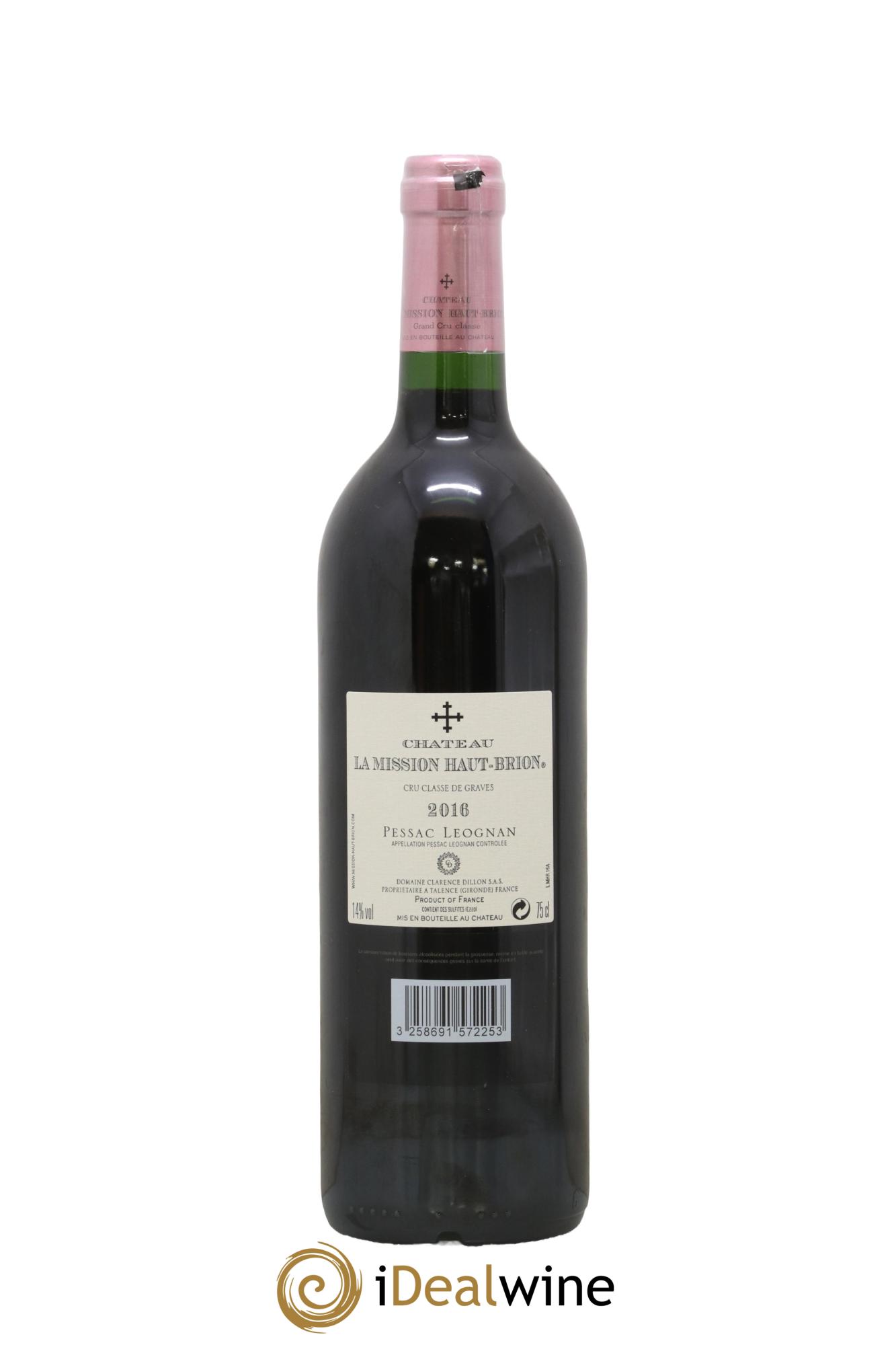 Château la Mission Haut-Brion Cru Classé de Graves 2016 - Lot of 1 bottle - 1