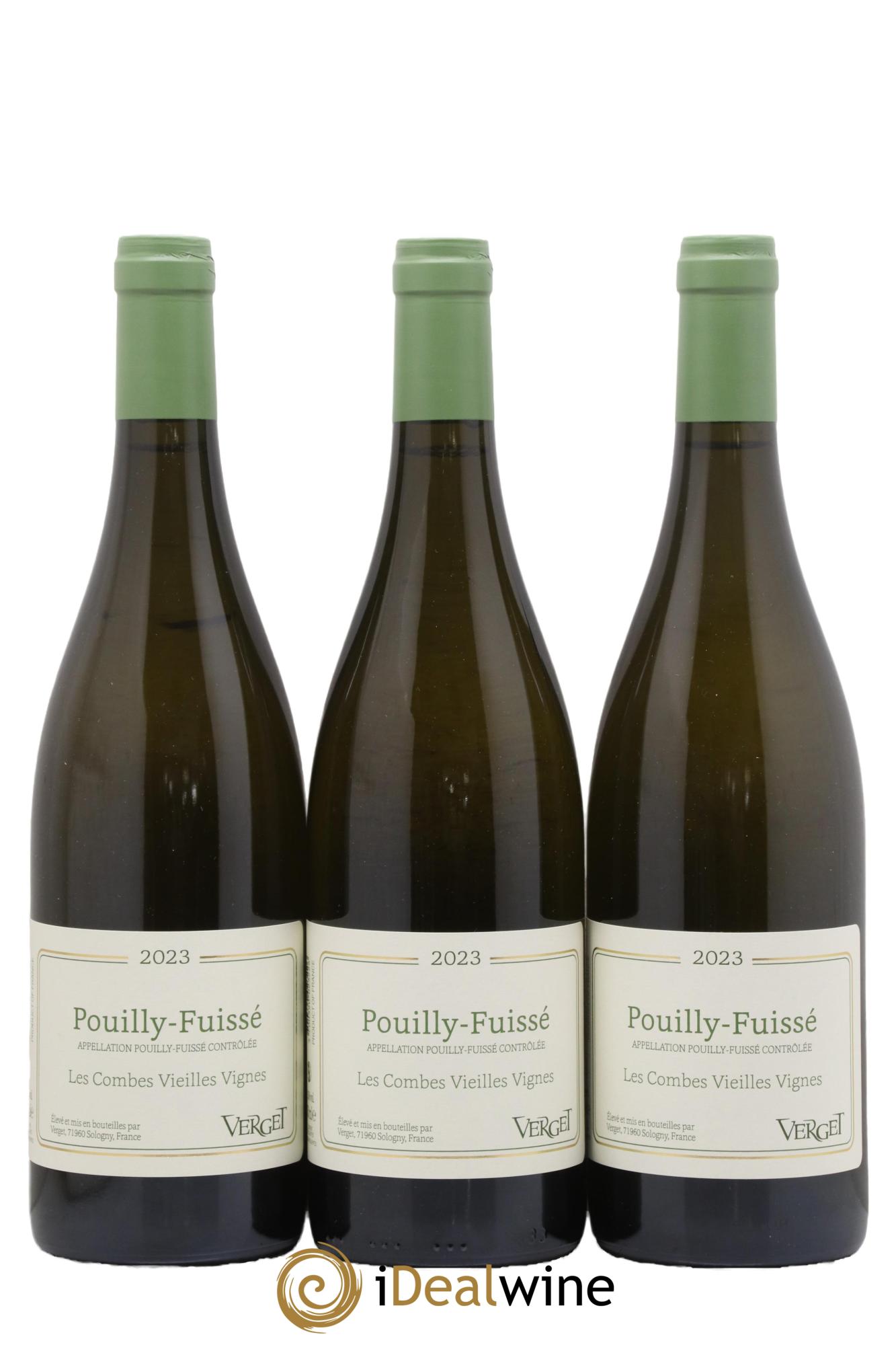Pouilly-Fuissé Les Combes Vieilles Vignes Verget 2023 - Lot of 3 bottles - 0