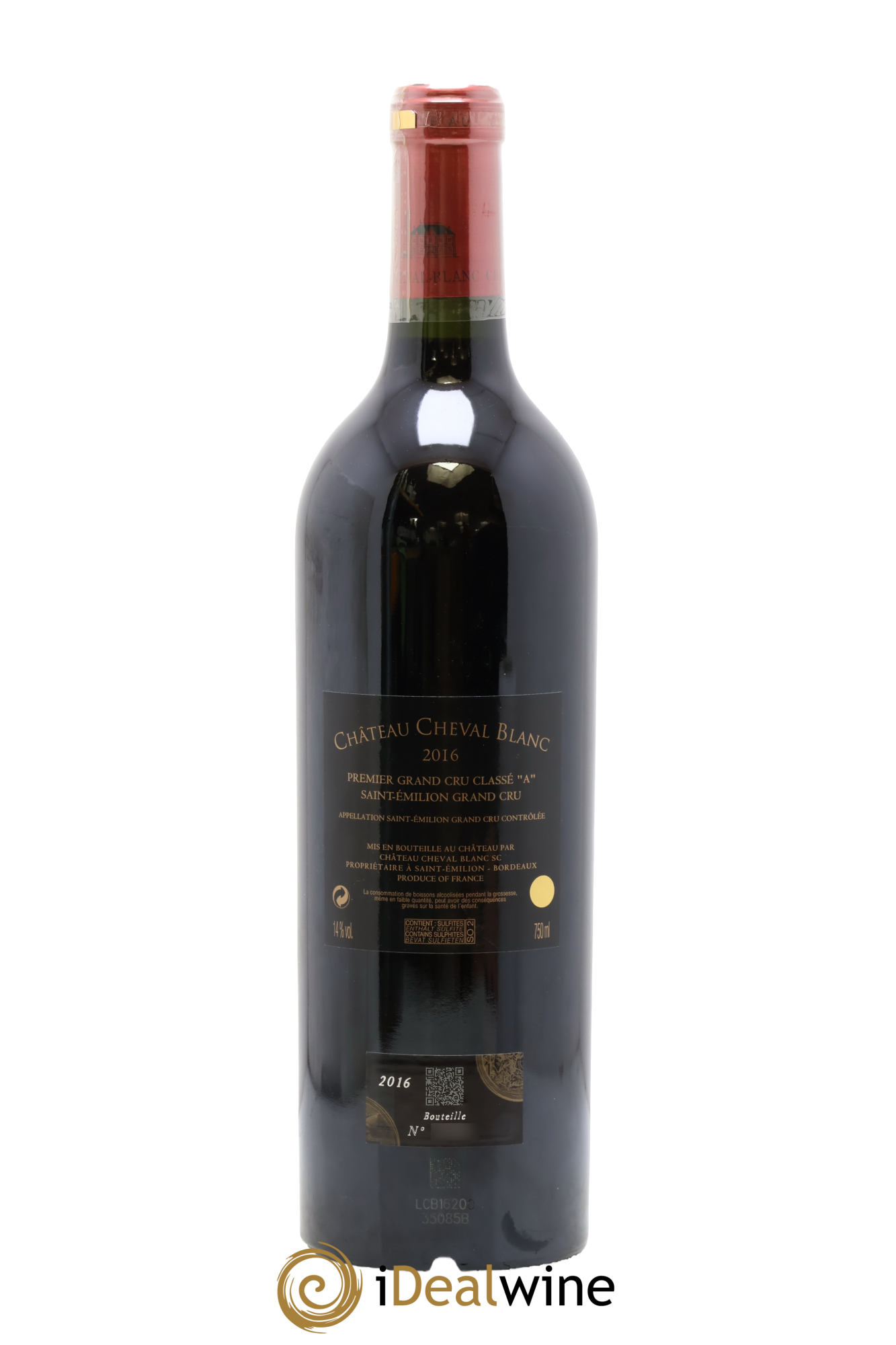 Château Cheval Blanc 1er Grand Cru Classé A 2016 - Lot of 1 bottle - 1