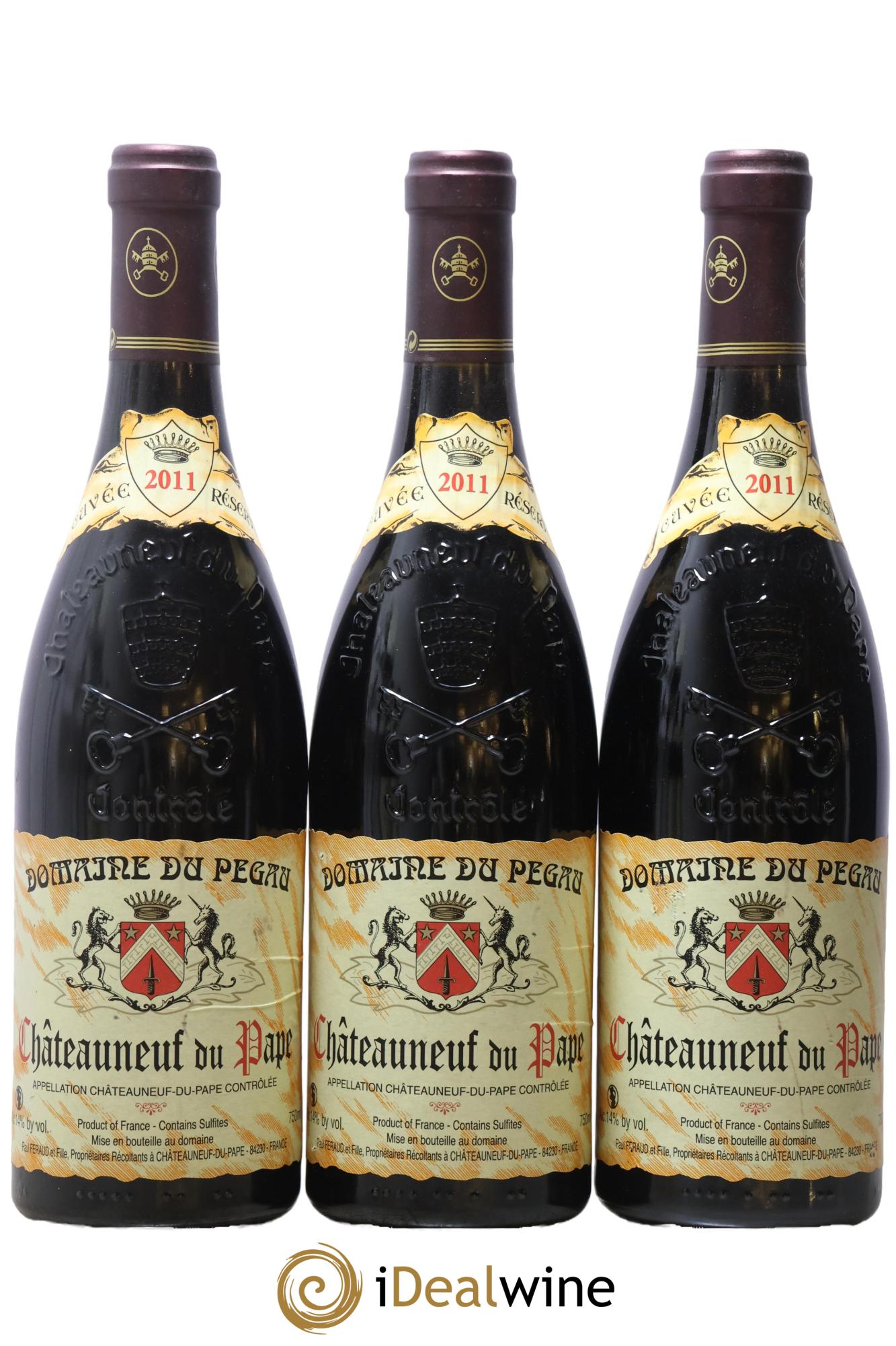 Châteauneuf-du-Pape Domaine du Pégau Cuvée Réservée Paul et Laurence Féraud 2011 - Lotto di 3 bottiglie - 0