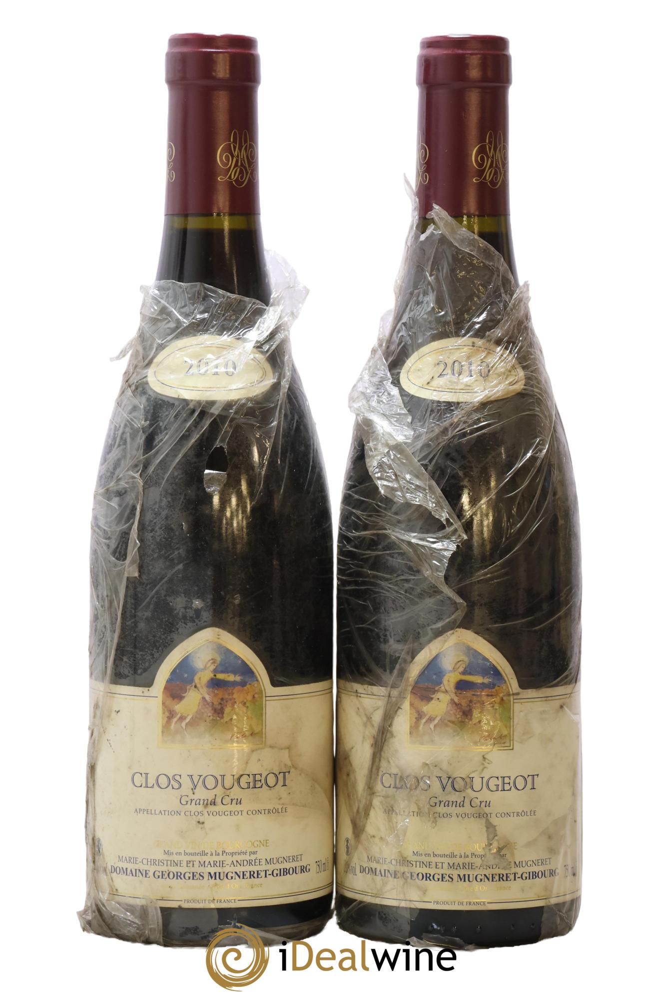 Clos de Vougeot Grand Cru Mugneret-Gibourg (Domaine) 2010 - Lot de 2 bouteilles - 0