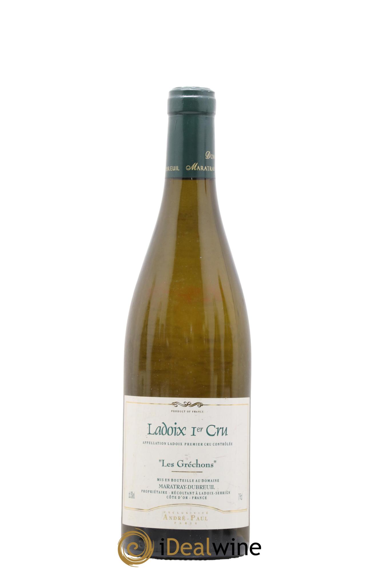 Ladoix 1er Cru Grechons Domaine Maratray-Dubreuil 2012 - Lot de 1 bouteille - 0