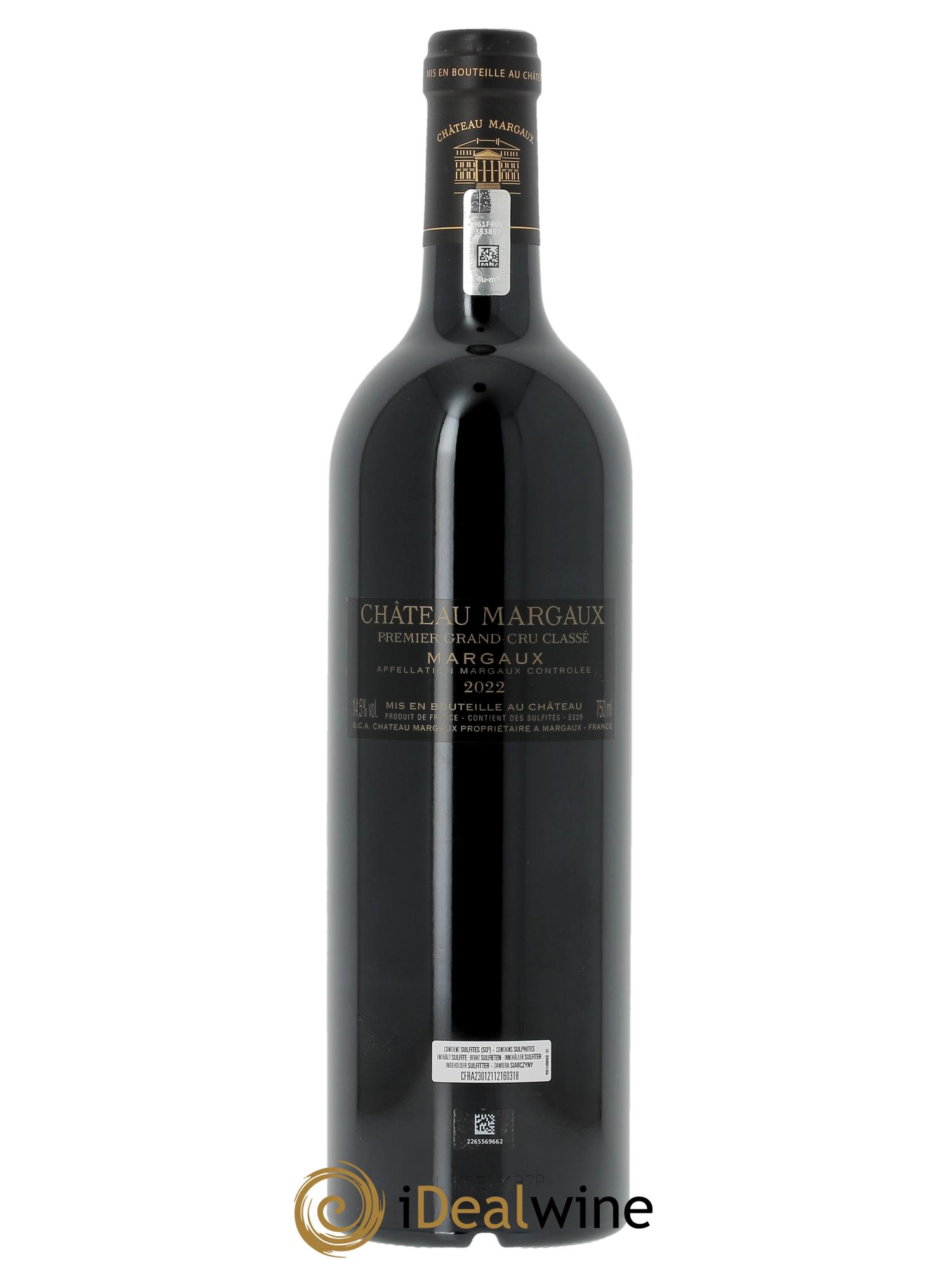 Château Margaux 1er Grand Cru Classé (Cassetta in legno a partire da 6 bt) 2022 - Lotto di 1 bottiglia - 1