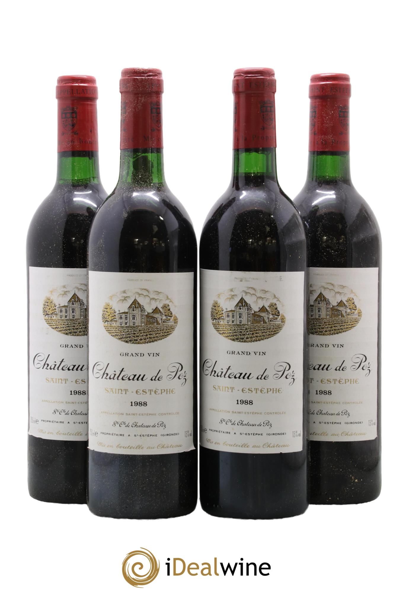 Château de Pez 1988 - Lot de 4 bouteilles - 0
