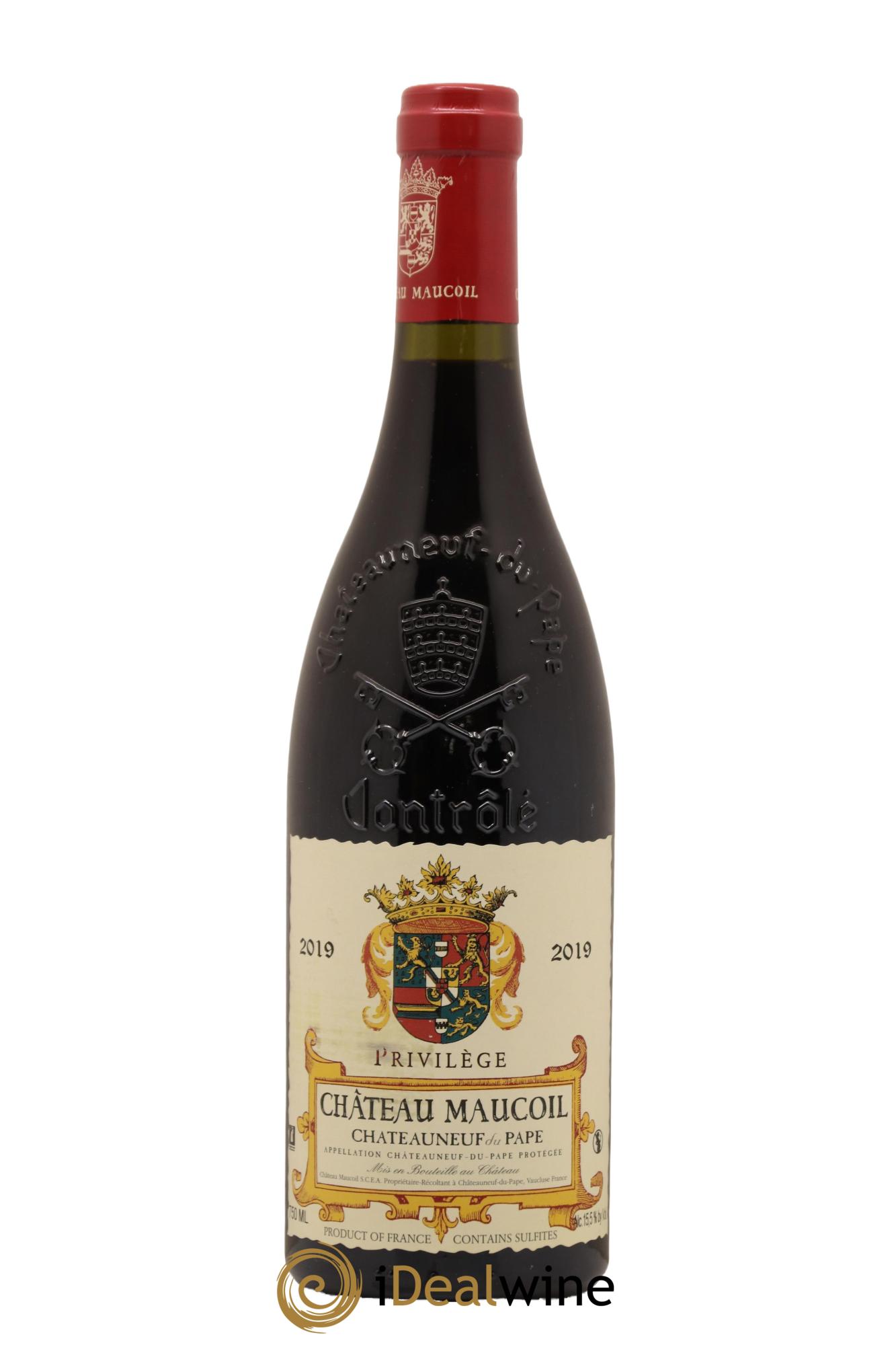 Châteauneuf-du-Pape Cuvee Privilege Chateau Maucoil 2019 - Lot de 1 bouteille - 0
