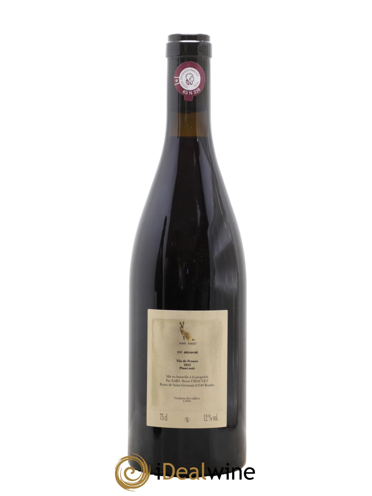 Vin de France Vie ordinaire Henri Chauvet 2022 - Posten von 1 Flasche - 1