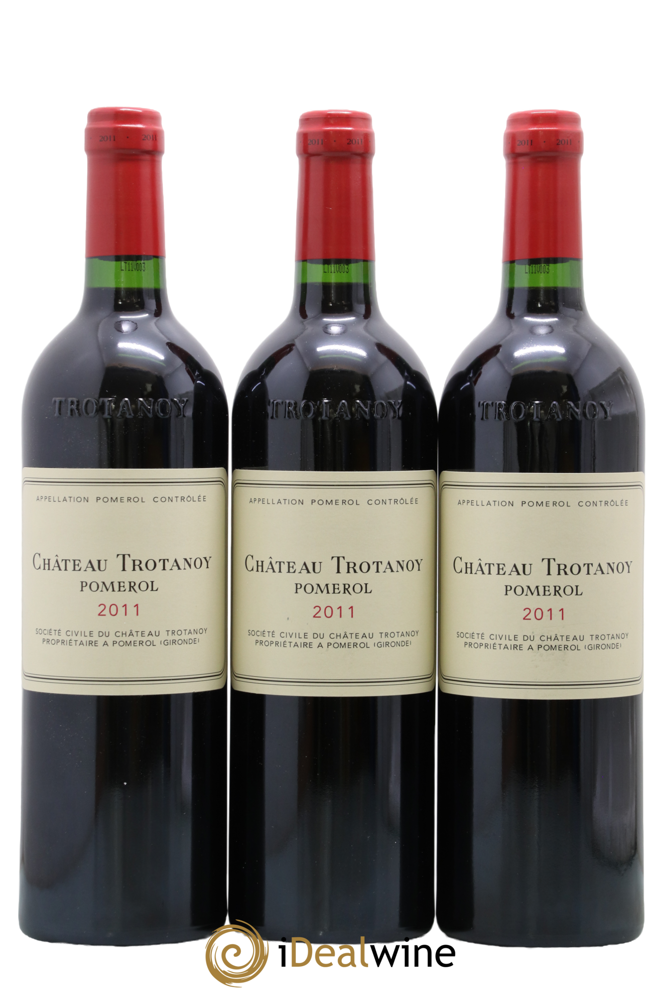 Château Trotanoy 2011 - Lot of 3 bottles - 0