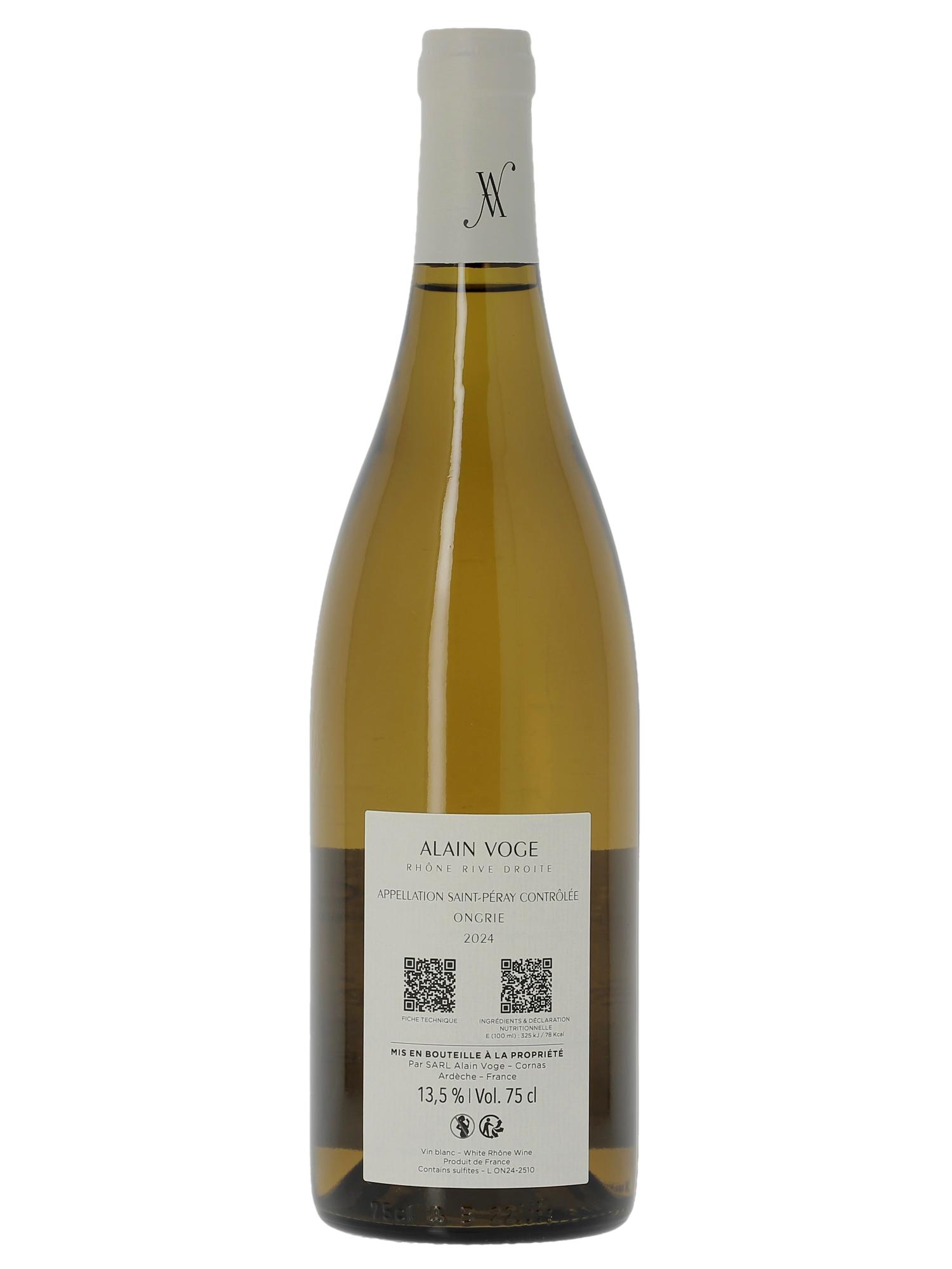 Saint-Péray Ongrie Alain Voge (Domaine) 2024 - Lot of 1 bottle - 1