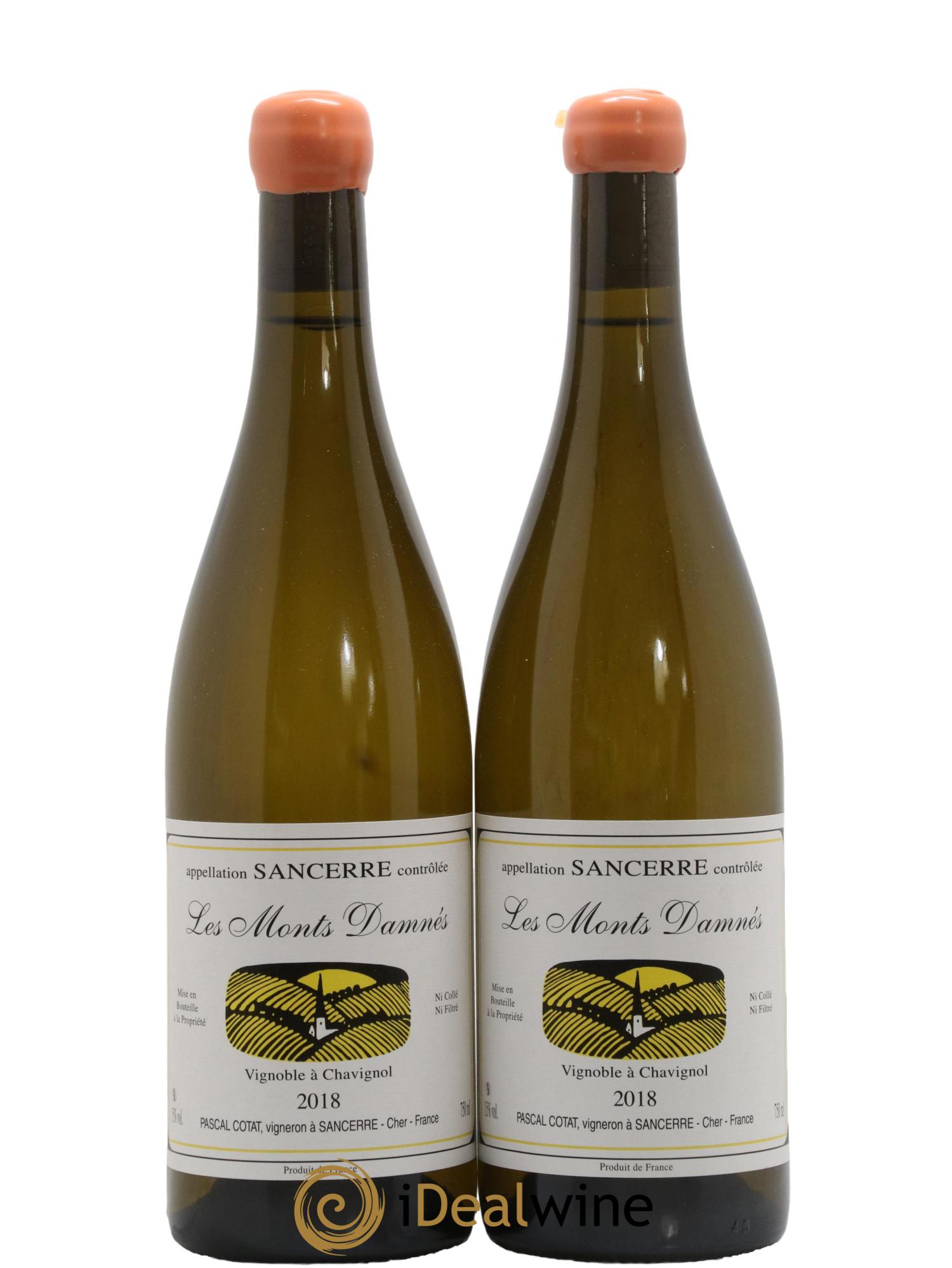 Sancerre Les Monts Damnés Pascal Cotat 2018 - Lot de 2 bouteilles - 0