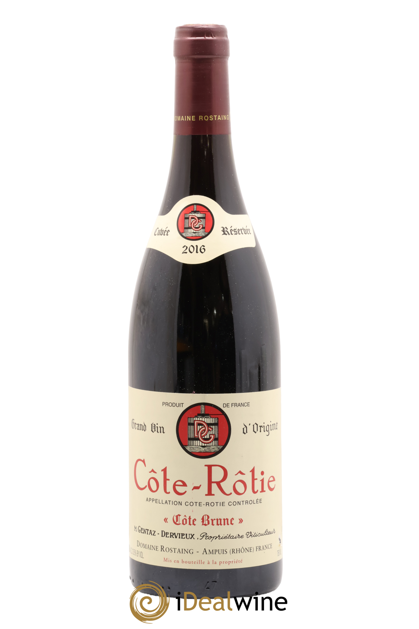 Côte-Rôtie Côte Brune Cuvée Réservée René Rostaing 2016 - Lot de 1 bouteille - 0