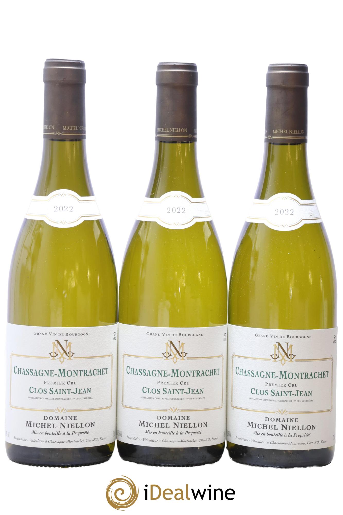 Chassagne-Montrachet 1er Cru Clos Saint-Jean Michel Niellon (Domaine) 2022 - Posten von 3 Flaschen - 0