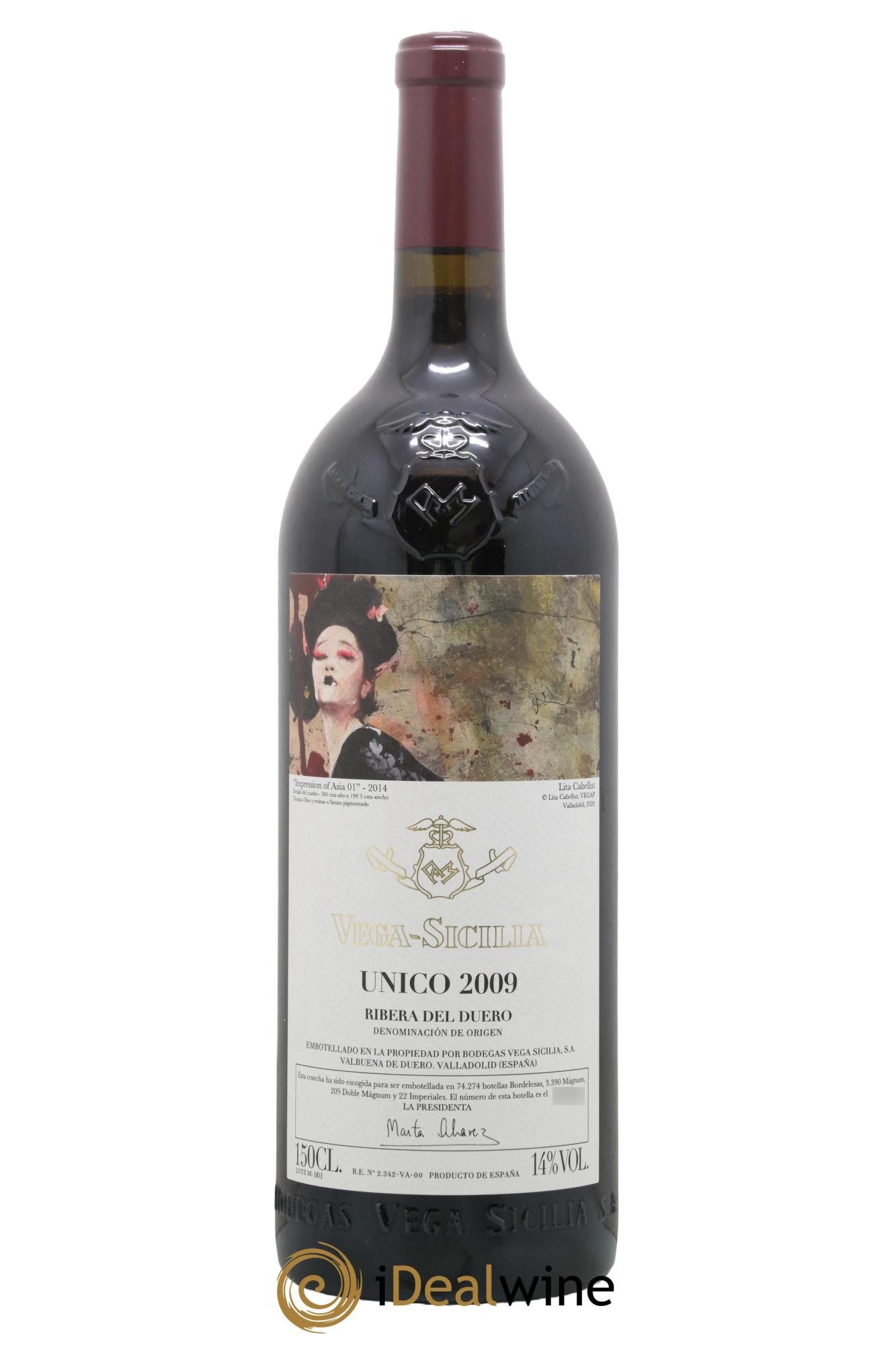 Ribera Del Duero DO Vega Sicilia Unico Famille Alvarez 2009 - Lot de 1 magnum - 0