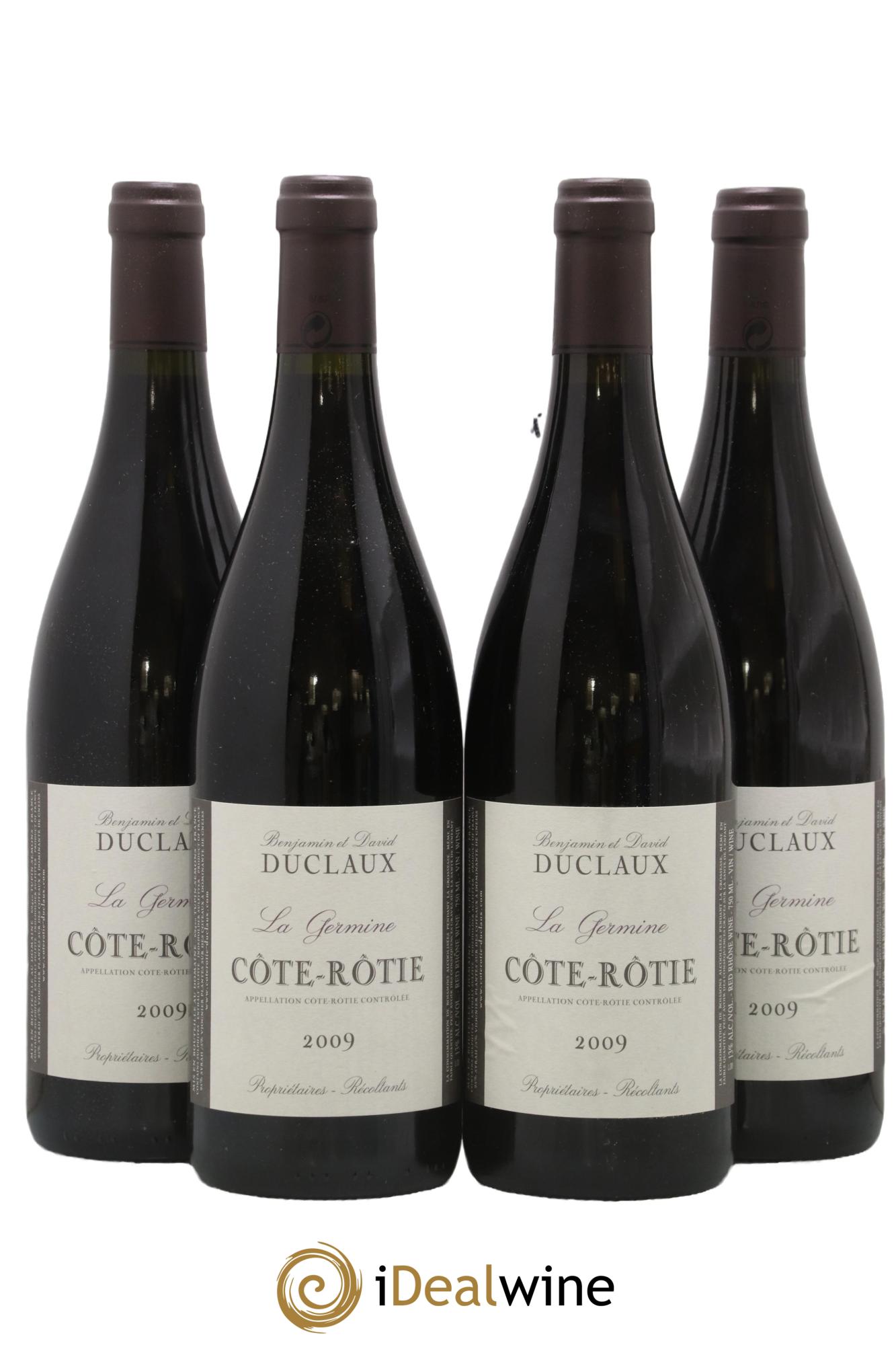 Côte-Rôtie La Germine Domaine Duclaux 2009 - Lot de 4 bouteilles - 0