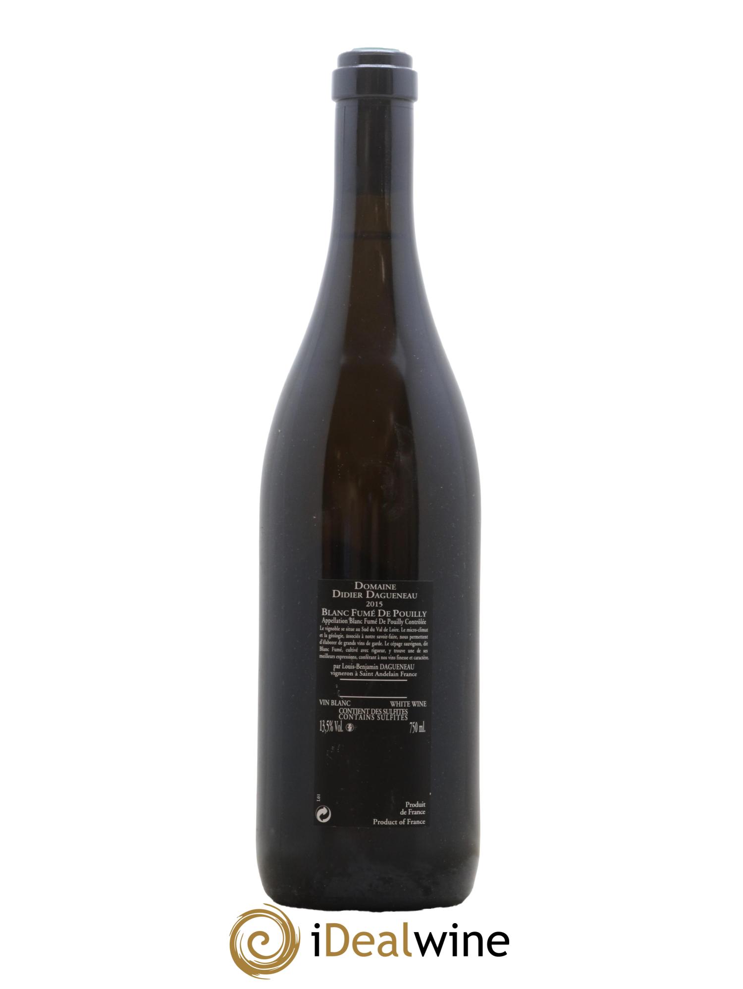Vin de France (anciennement Pouilly-Fumé) Silex Dagueneau (Domaine Didier - Louis-Benjamin) 2015 - Posten von 1 Flasche - 1