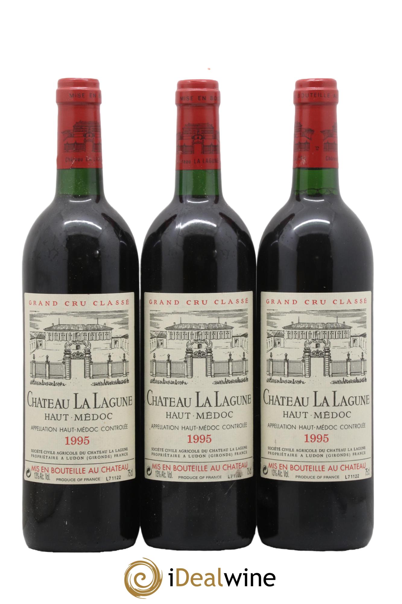 Château la Lagune 3ème Grand Cru Classé 1995 - Lot de 3 bouteilles - 0