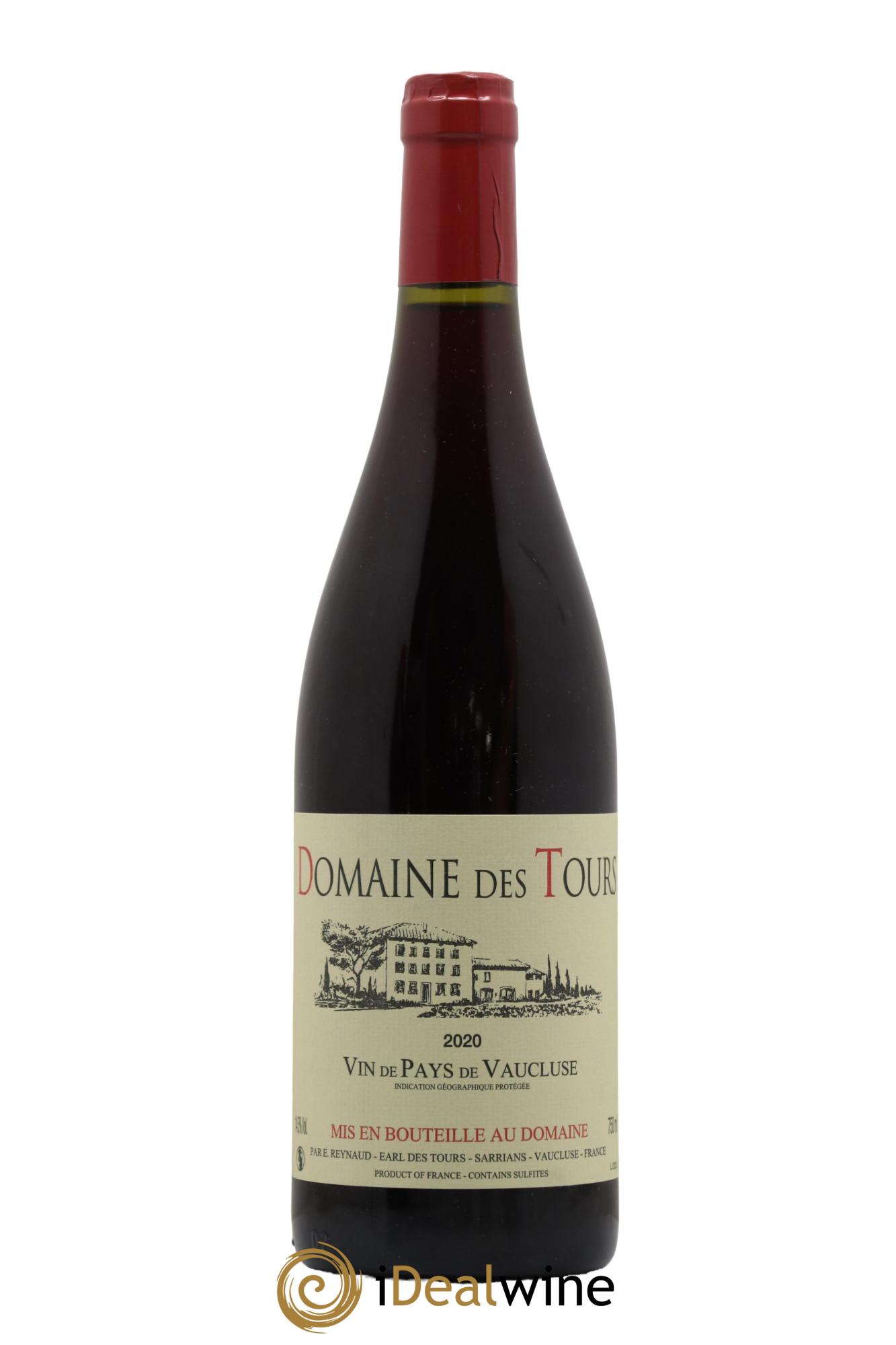 Vaucluse (Vin de Pays de Vaucluse) Domaine des Tours Emmanuel Reynaud 2020 - Lot de 1 bouteille - 0