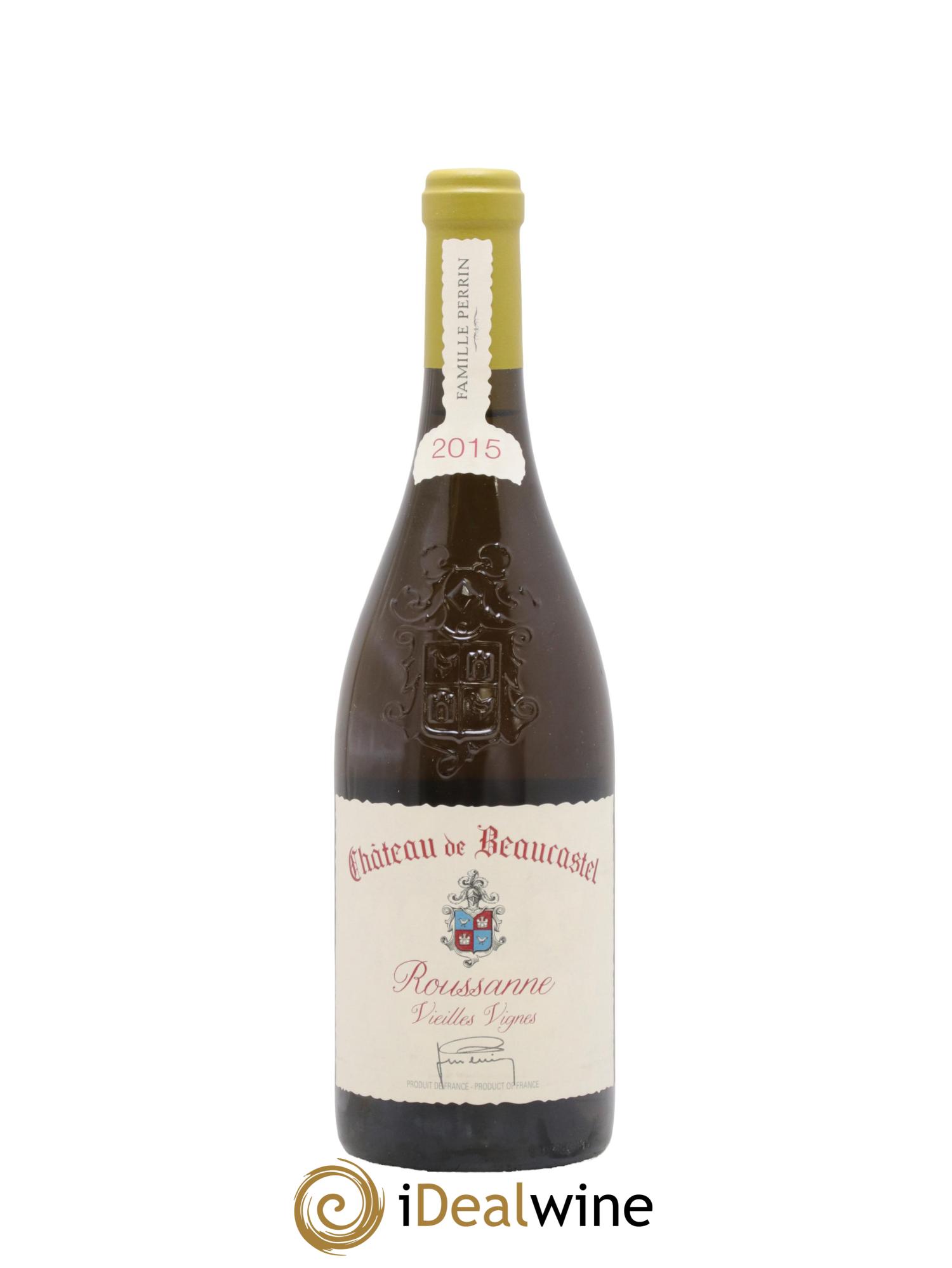 Châteauneuf-du-Pape Château de Beaucastel Vieilles vignes Roussanne Famille Perrin 2015 - Lotto di 1 bottiglia - 0