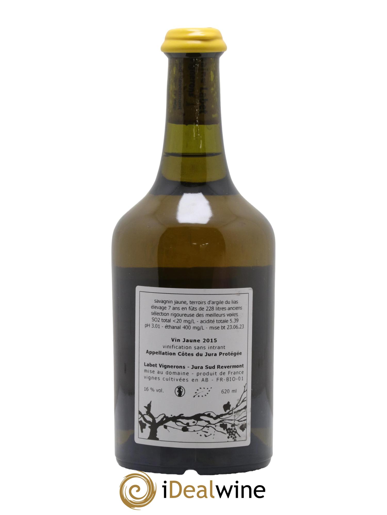 Côtes du Jura Vin Jaune Romain - Julien  - Charline Labet 2015 - Lot de 1 clavelin - 1