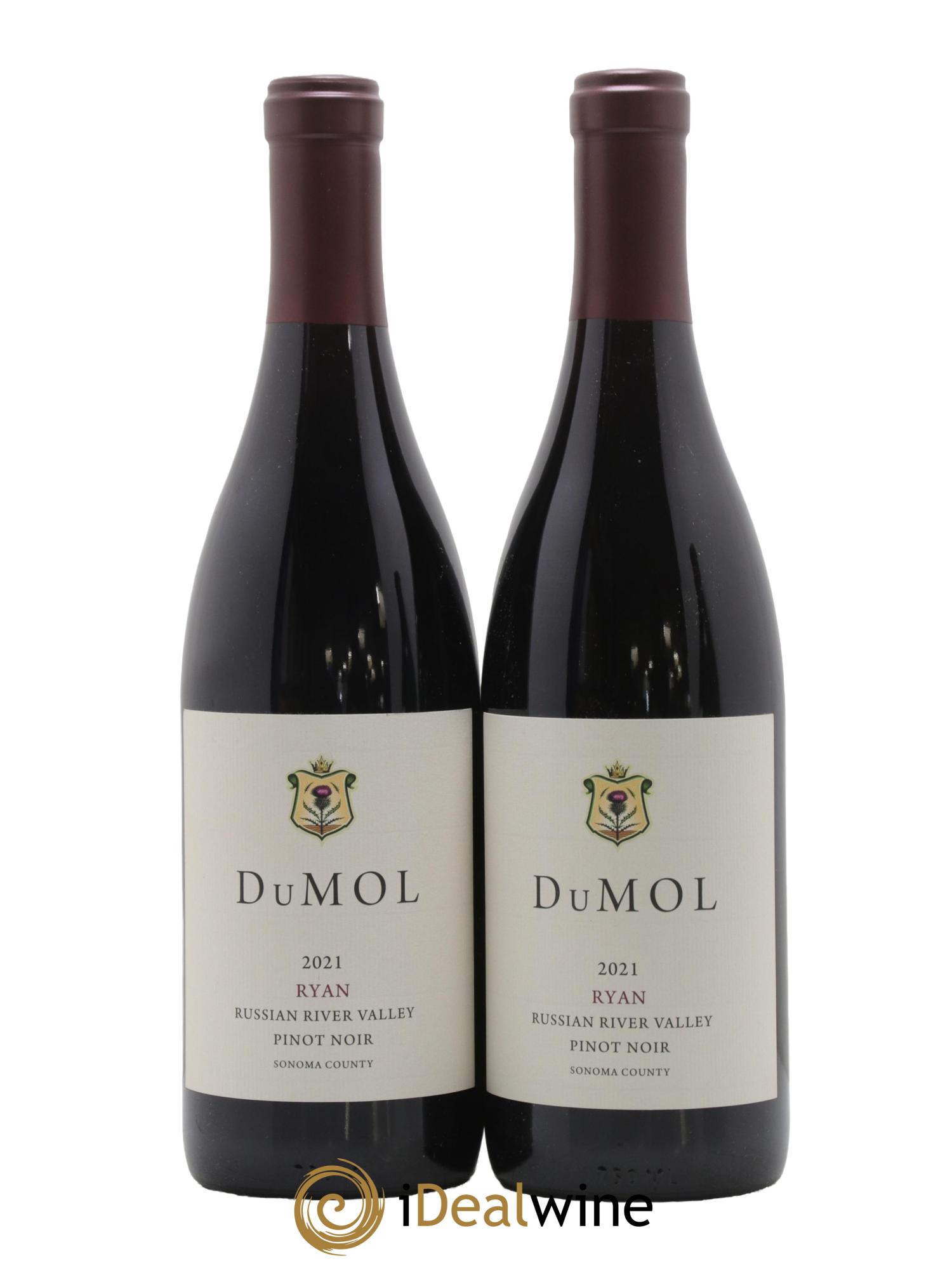 USA Russian River Valley Pinot Noir Dutton Ranch Jentoft Ryan Vineyard DuMOL 2021 - Lot de 2 bouteilles - 0