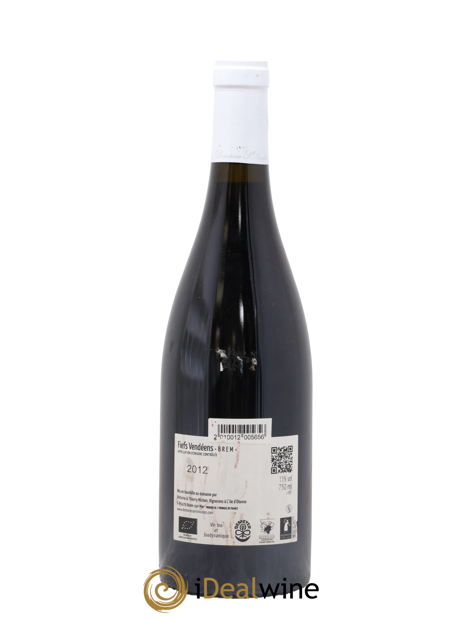 Fiefs Vendéens Le Poiré Domaine Saint Nicolas 2012 - Lot de 1 bouteille - 1
