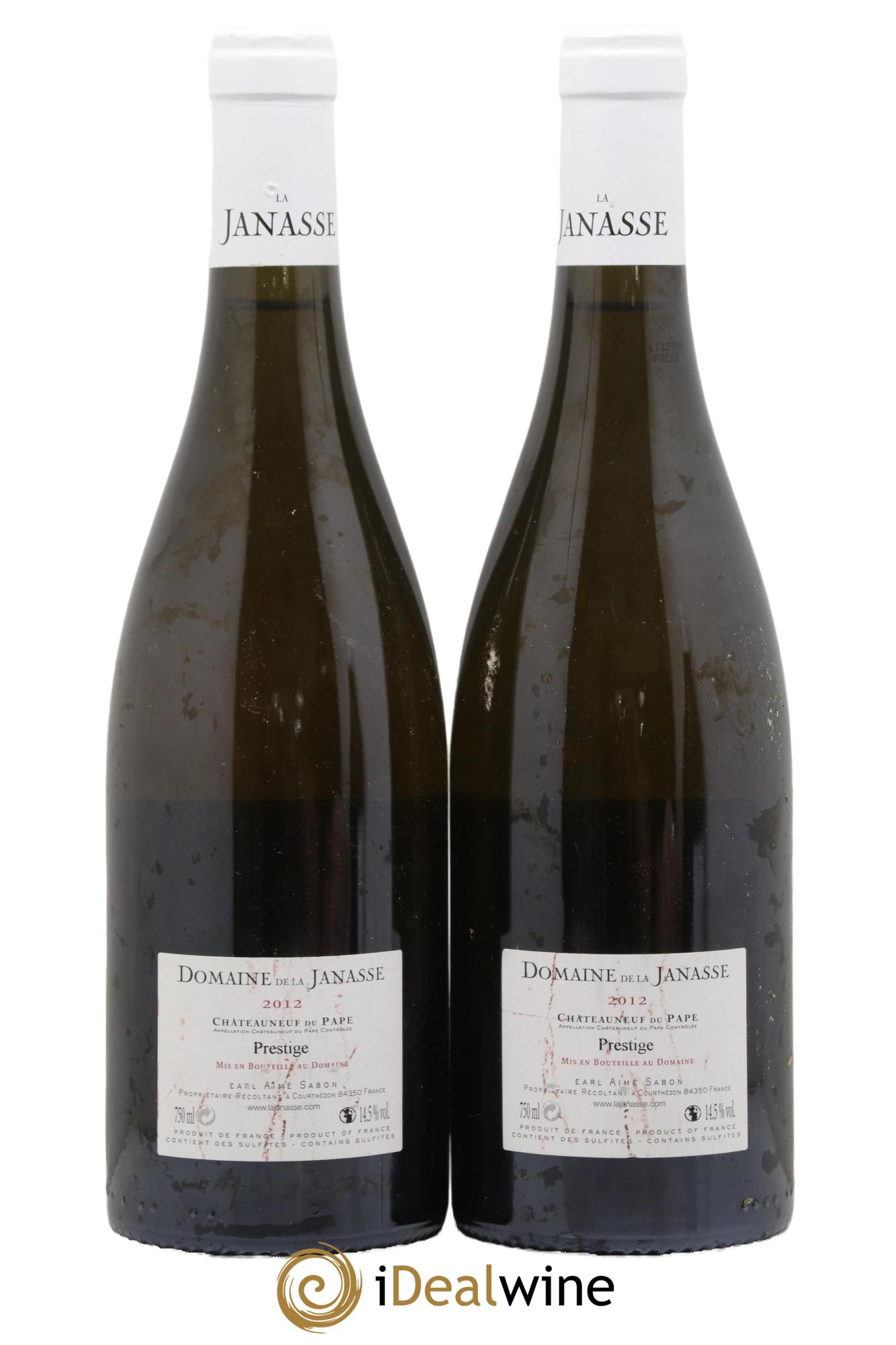 Châteauneuf-du-Pape Prestige La Janasse (Domaine de)  2012 - Posten von 2 Flaschen - 1