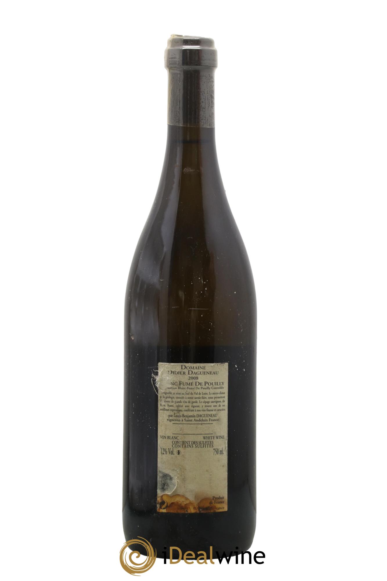 Vin de France Blanc Fumé Dagueneau (Domaine Didier - Louis-Benjamin) 2008 - Posten von 1 Flasche - 1
