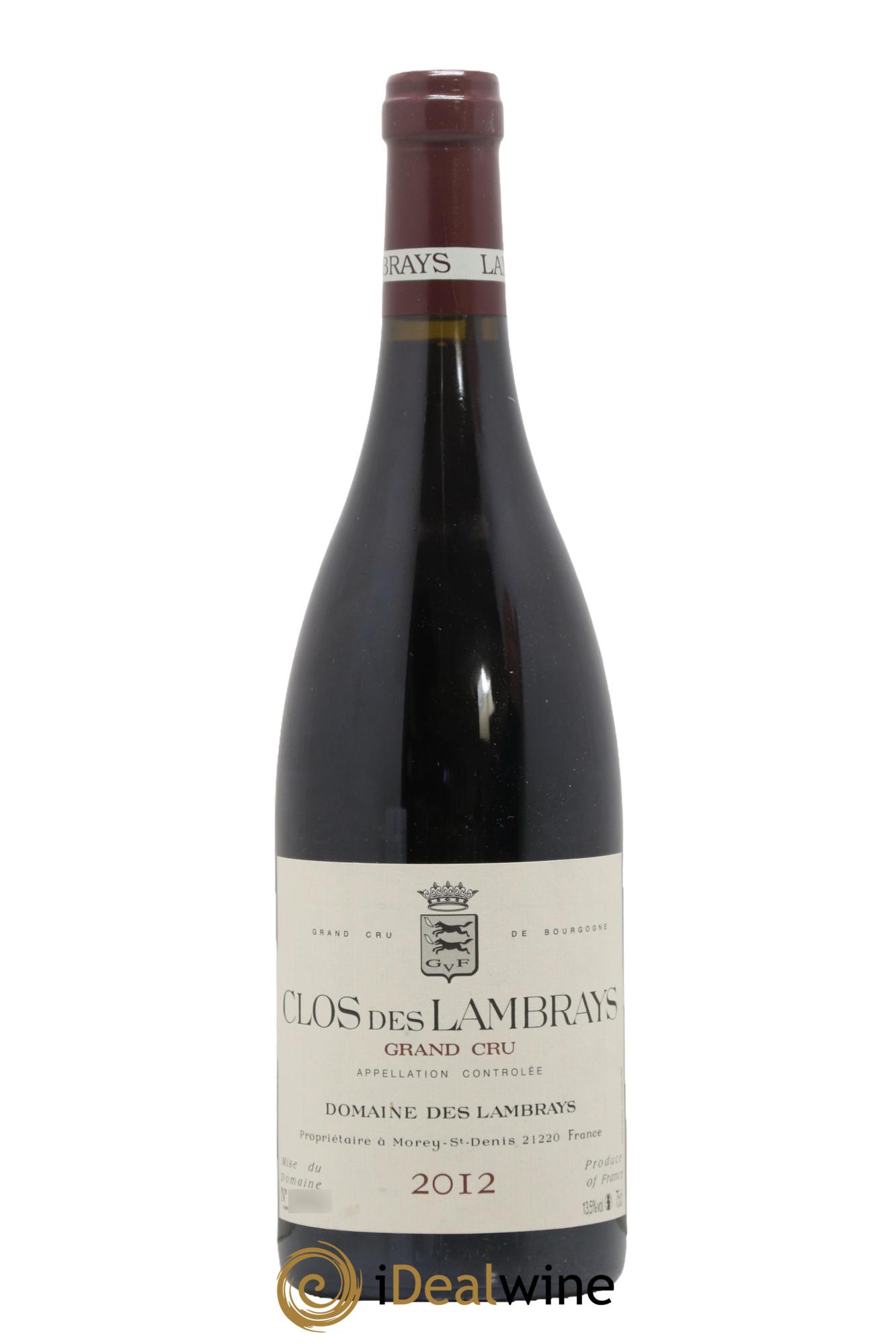 Clos des Lambrays Grand Cru Domaine des Lambrays 2012 - Lot de 1 bouteille - 0