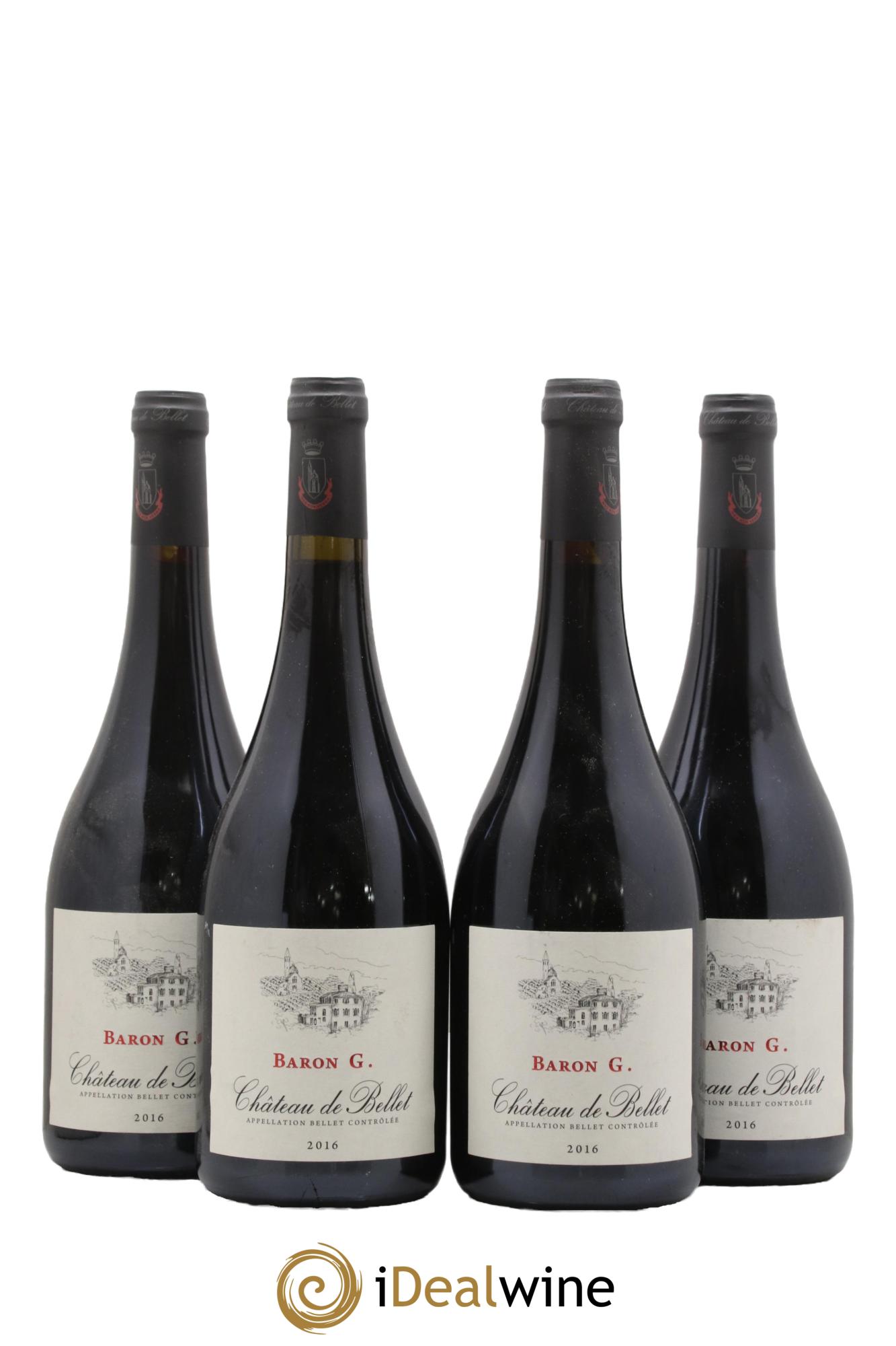 Bellet Château de Bellet Baron G 2016 - Lot de 4 bouteilles - 0