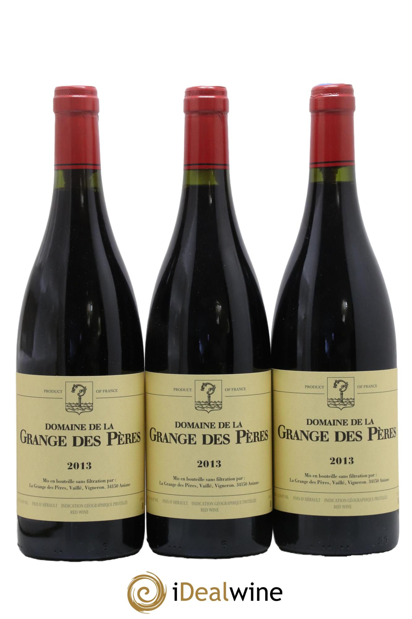 Pays d'Hérault Grange des Pères Laurent Vaillé 2013 - Lot de 3 bouteilles - 0