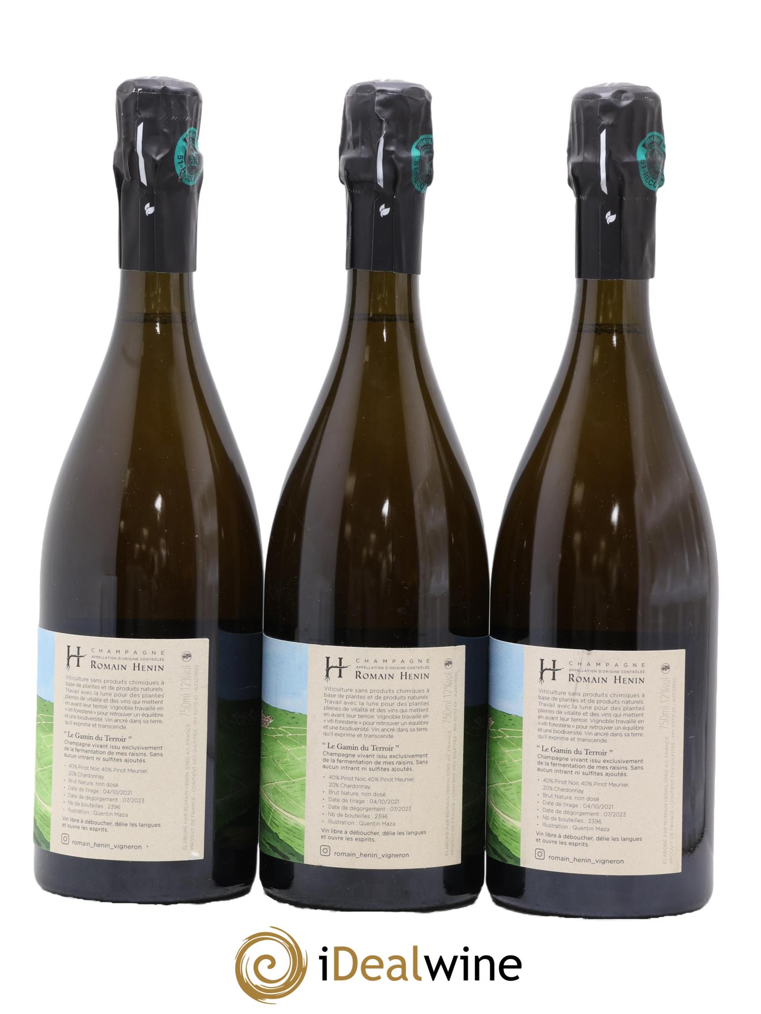 Gamin du Terroir Romain Henin - Lot de 3 bouteilles - 1