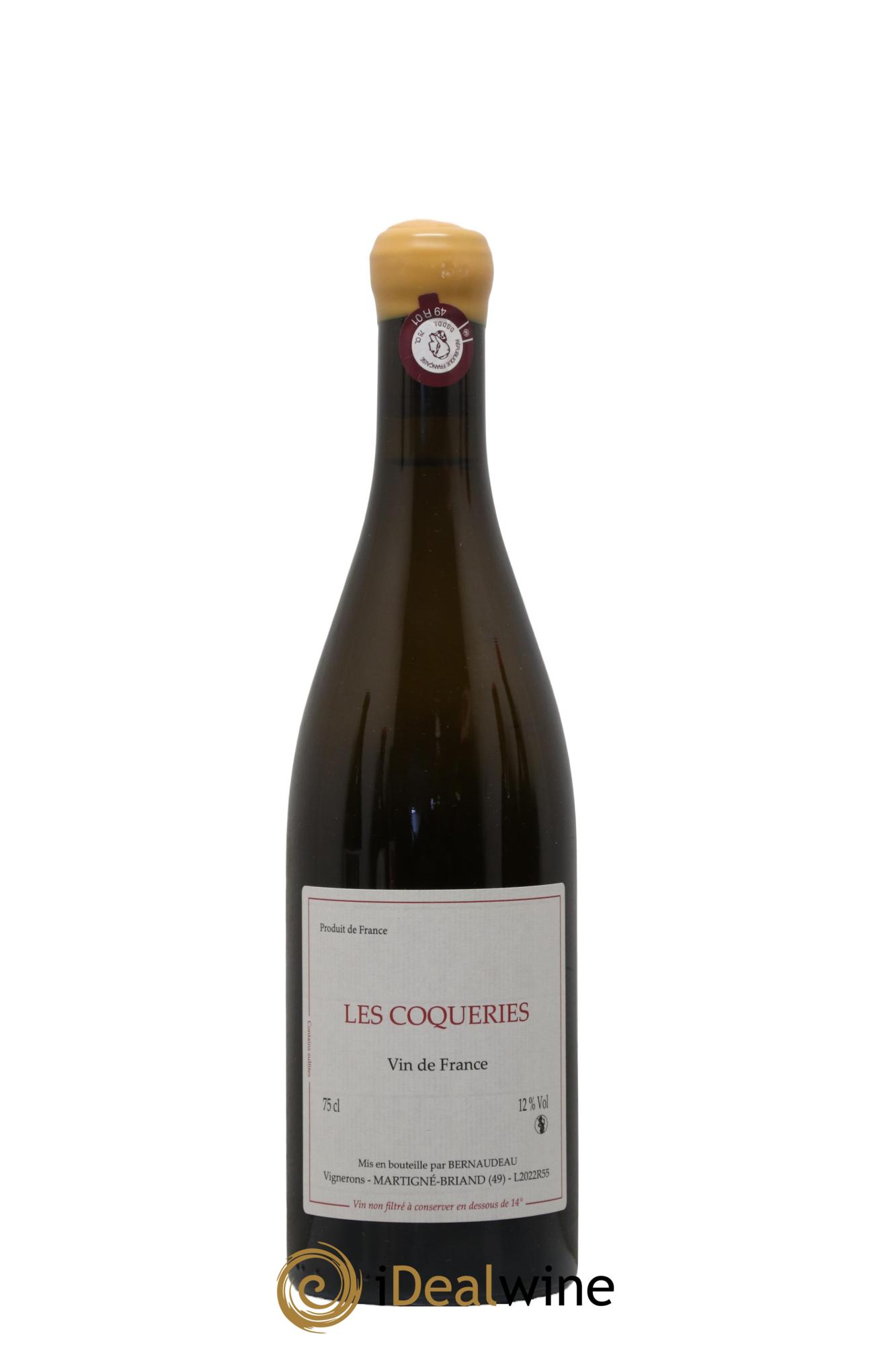 Vin de France Les Coqueries Stéphane Bernaudeau (Domaine) 2022 - Lot of 1 bottle - 0
