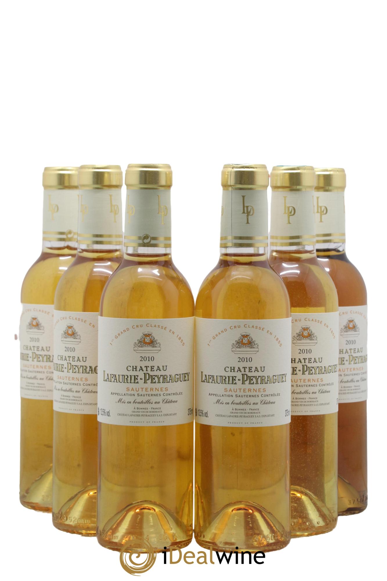 Château Lafaurie-Peyraguey 1er Grand Cru Classé 2010 - Posten von 24 Demi-Flaschen - 2