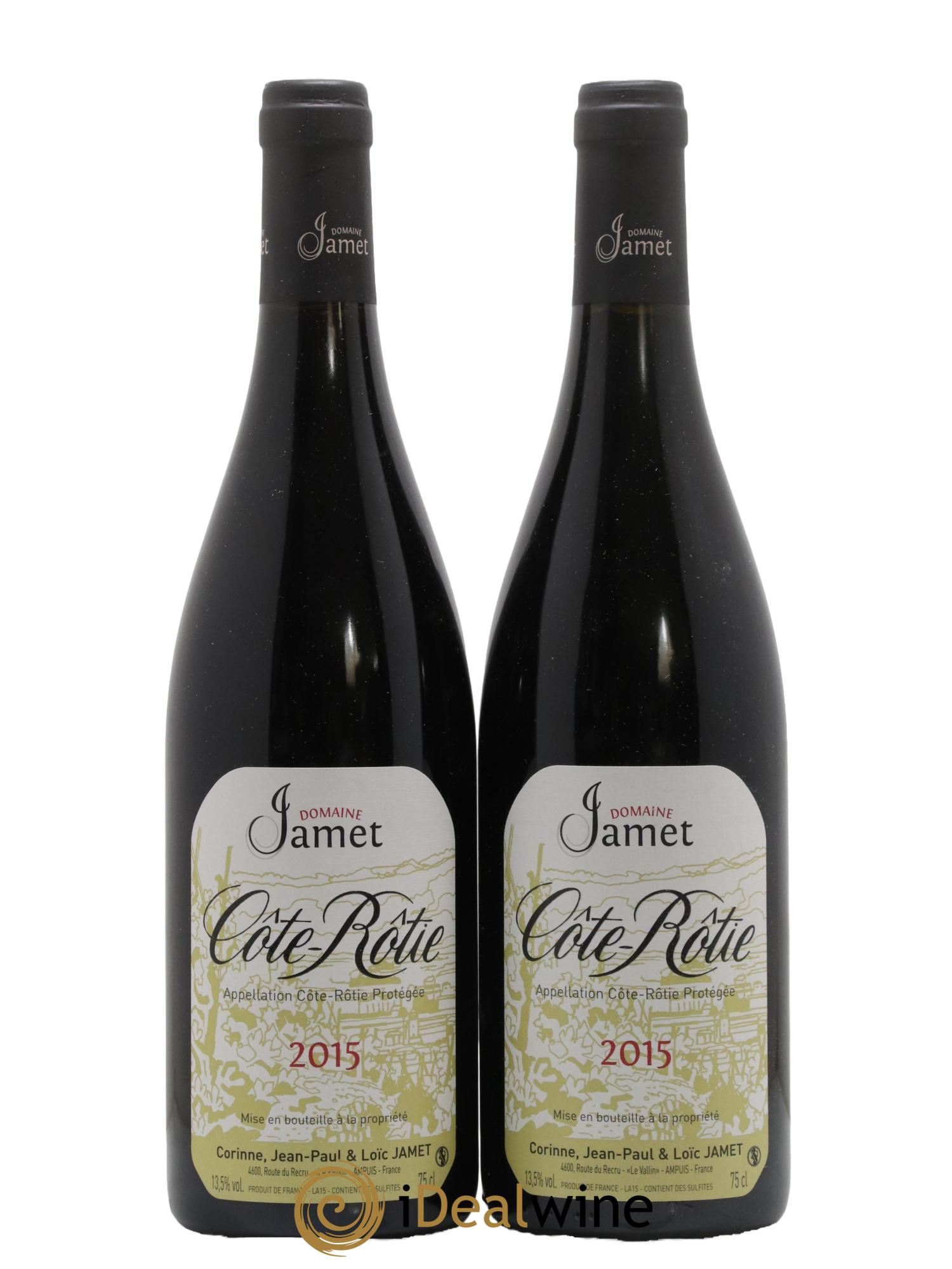 Côte-Rôtie Jamet (Domaine) 2015 - Lot de 2 bouteilles - 0
