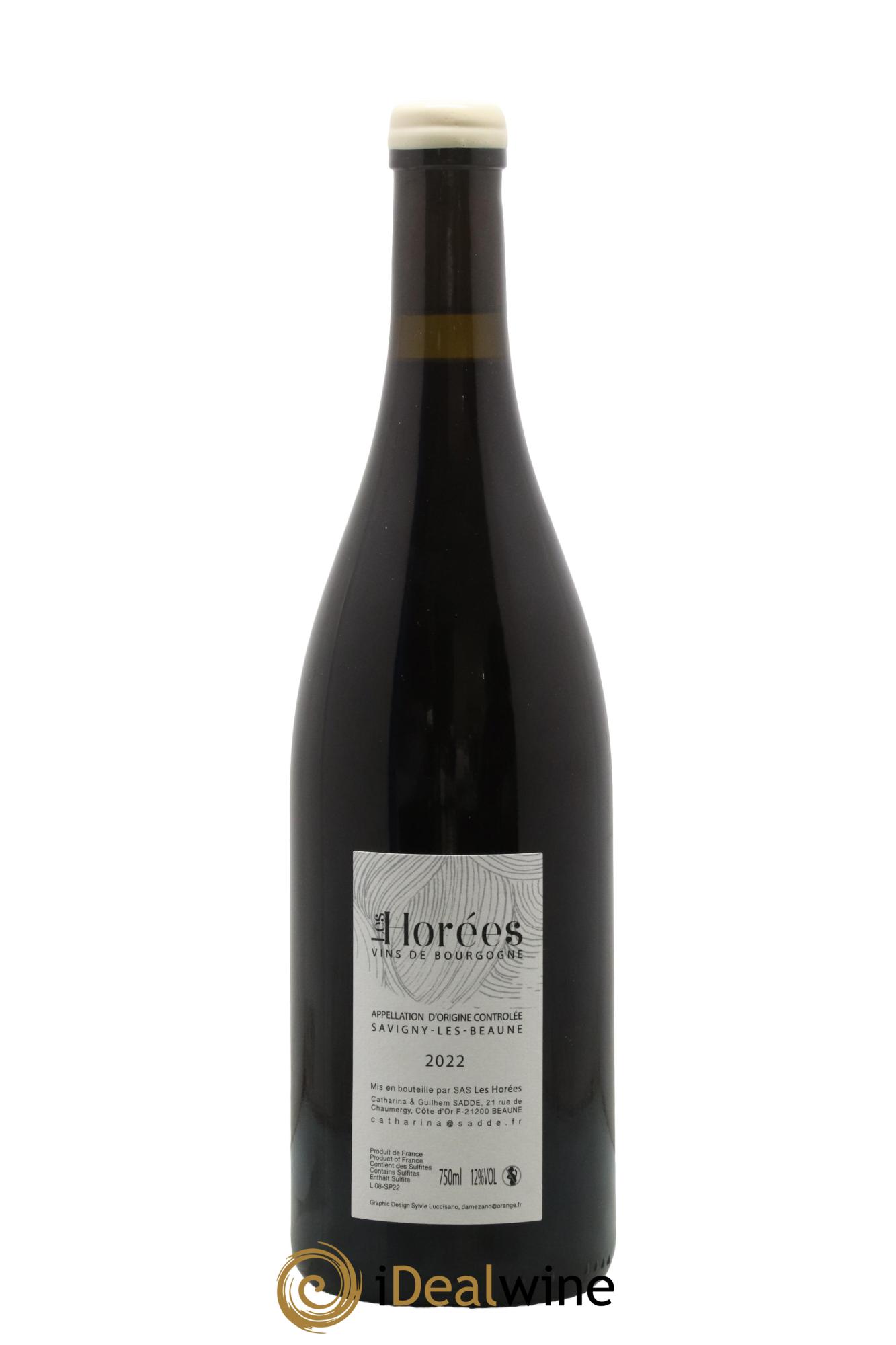 Savigny-lès-Beaune Les Plaisirs et les jours Les Horées 2022 - Lot de 1 bouteille - 1