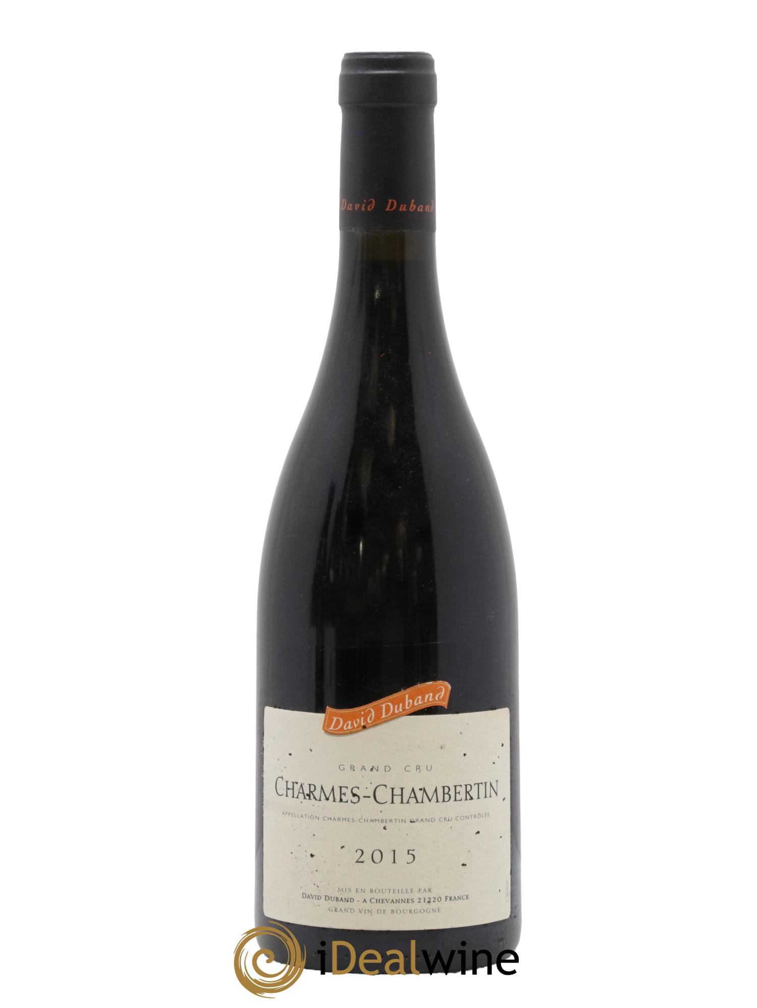 Charmes-Chambertin Grand Cru David Duband (Domaine) 2015 - Lot de 1 bouteille - 0