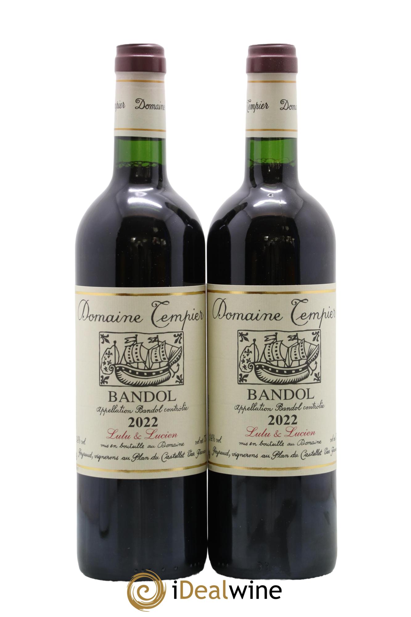 Bandol Domaine Tempier Lulu et Lucien Famille Peyraud 2022 - Lot de 2 bouteilles - 0