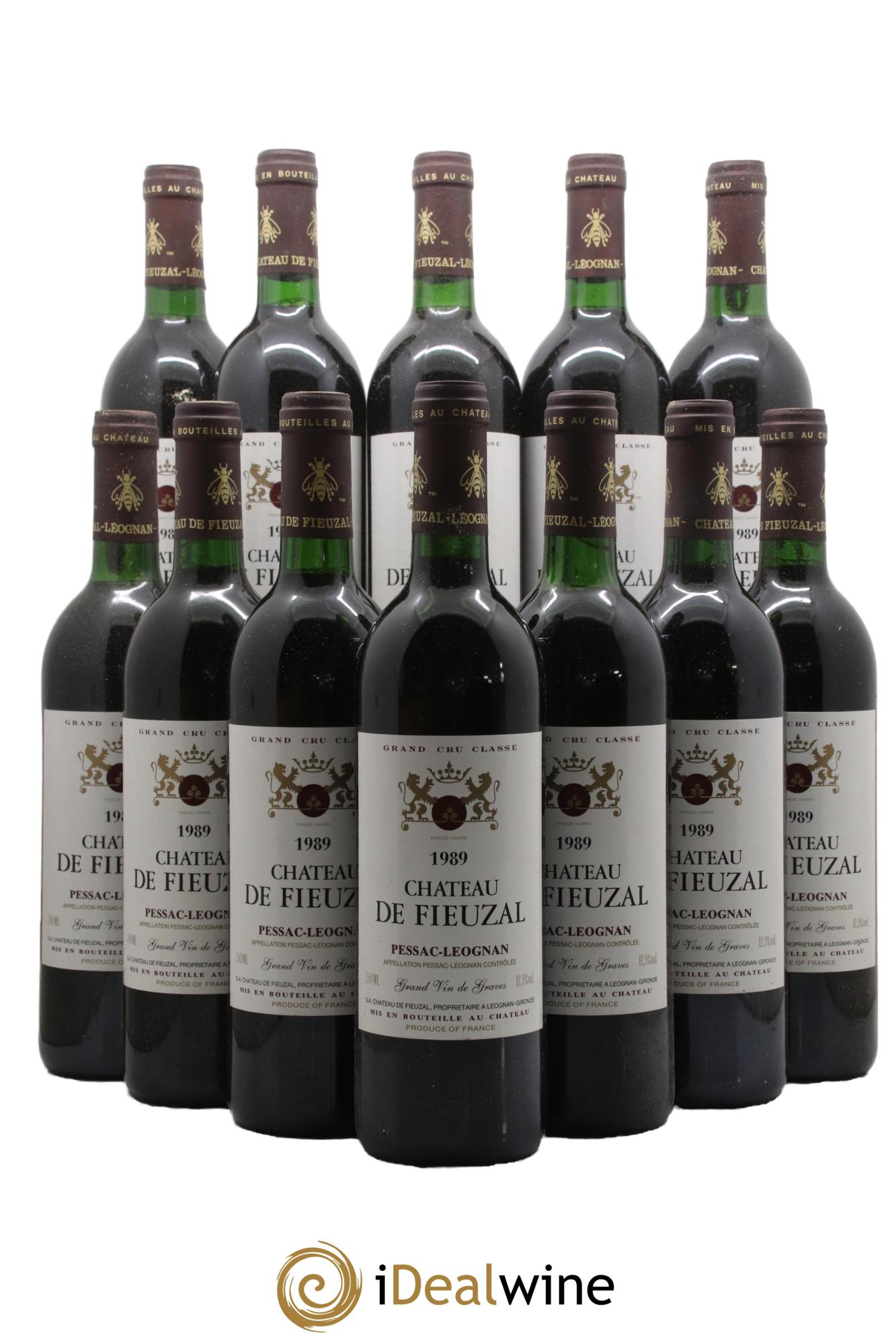 Château de Fieuzal Cru Classé de Graves 1989 - Posten von 12 Flaschen - 0