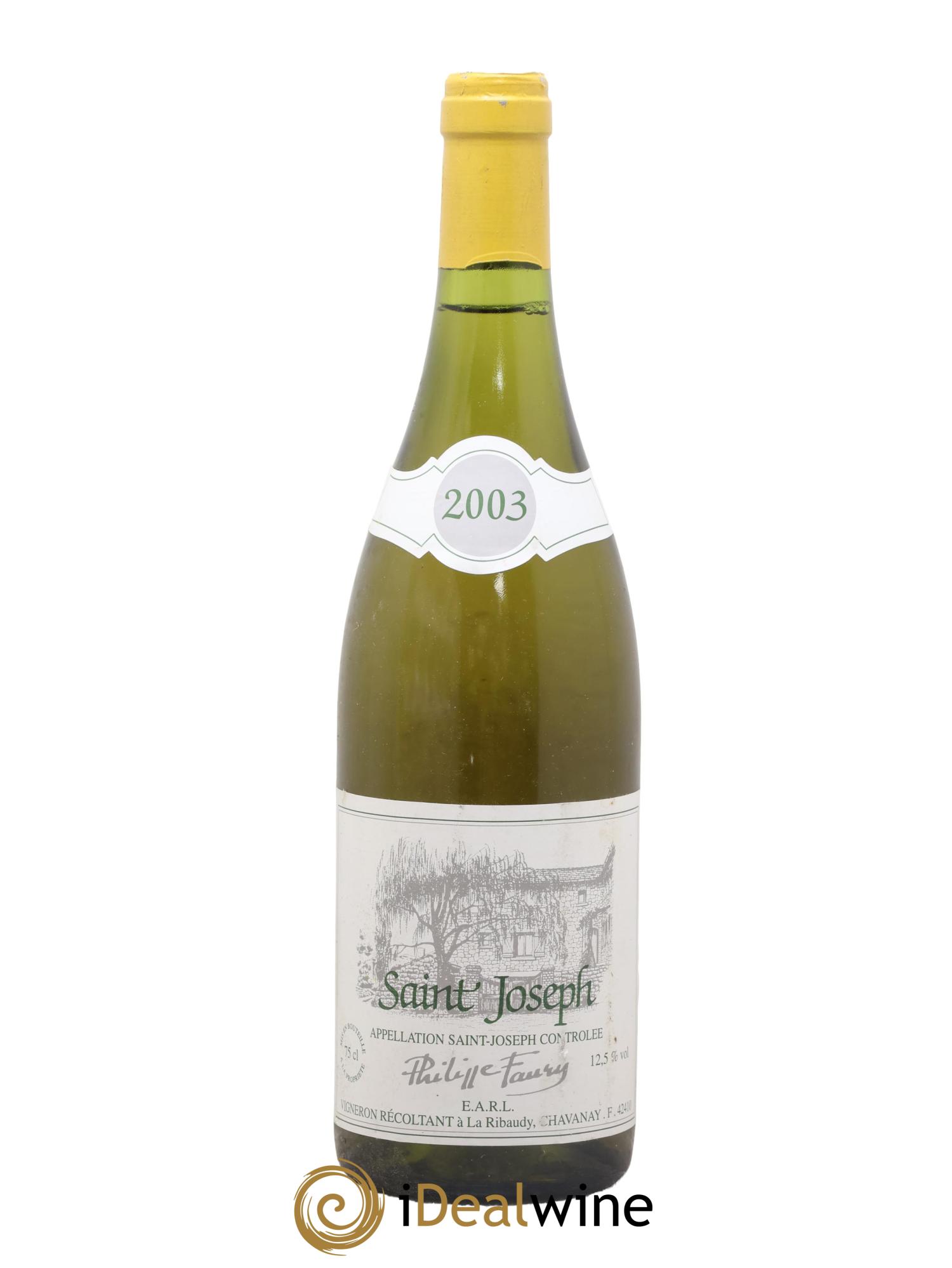 Saint-Joseph Philippe Faury 2003 - Lot of 1 bottle - 0