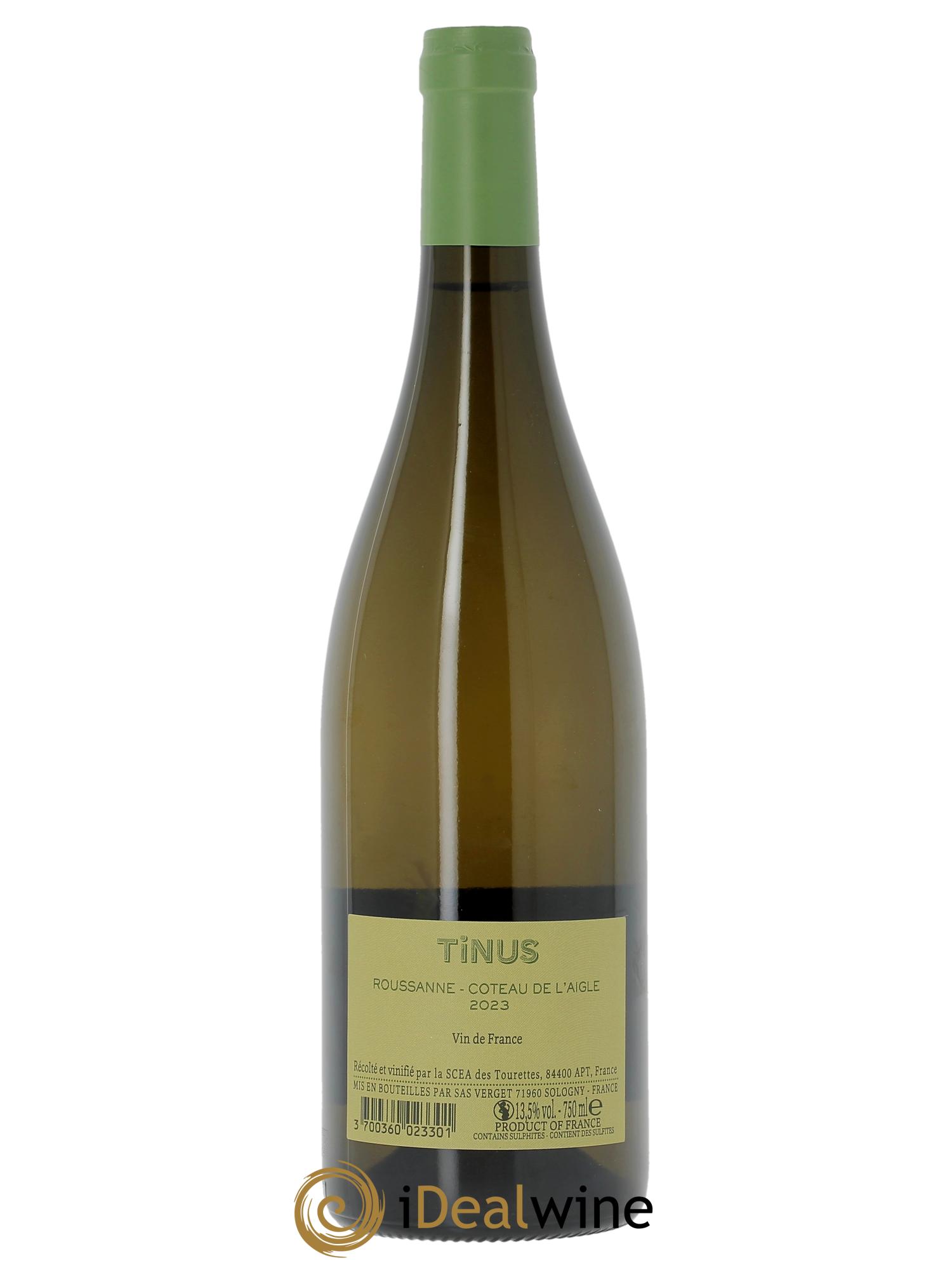 Vin de France Château des Tourettes Tinus Roussanne Coteau de l'Aigle Jean-Marie Guffens  2023 - Posten von 1 Flasche - 1