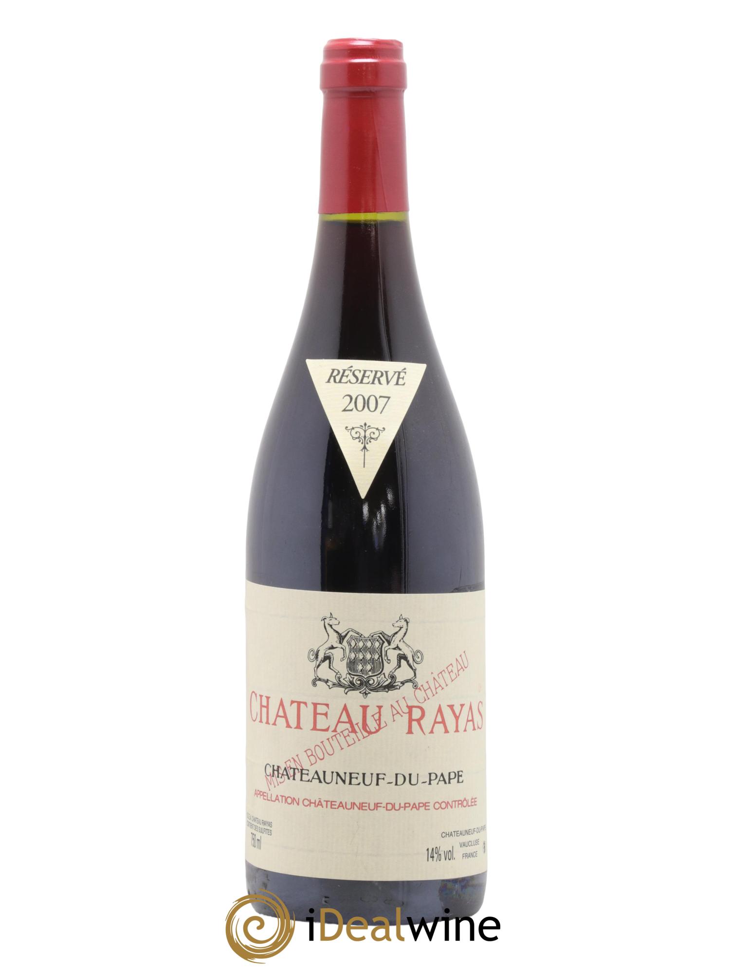 Châteauneuf-du-Pape Château Rayas Emmanuel Reynaud 2007 - Lot de 1 bouteille - 0