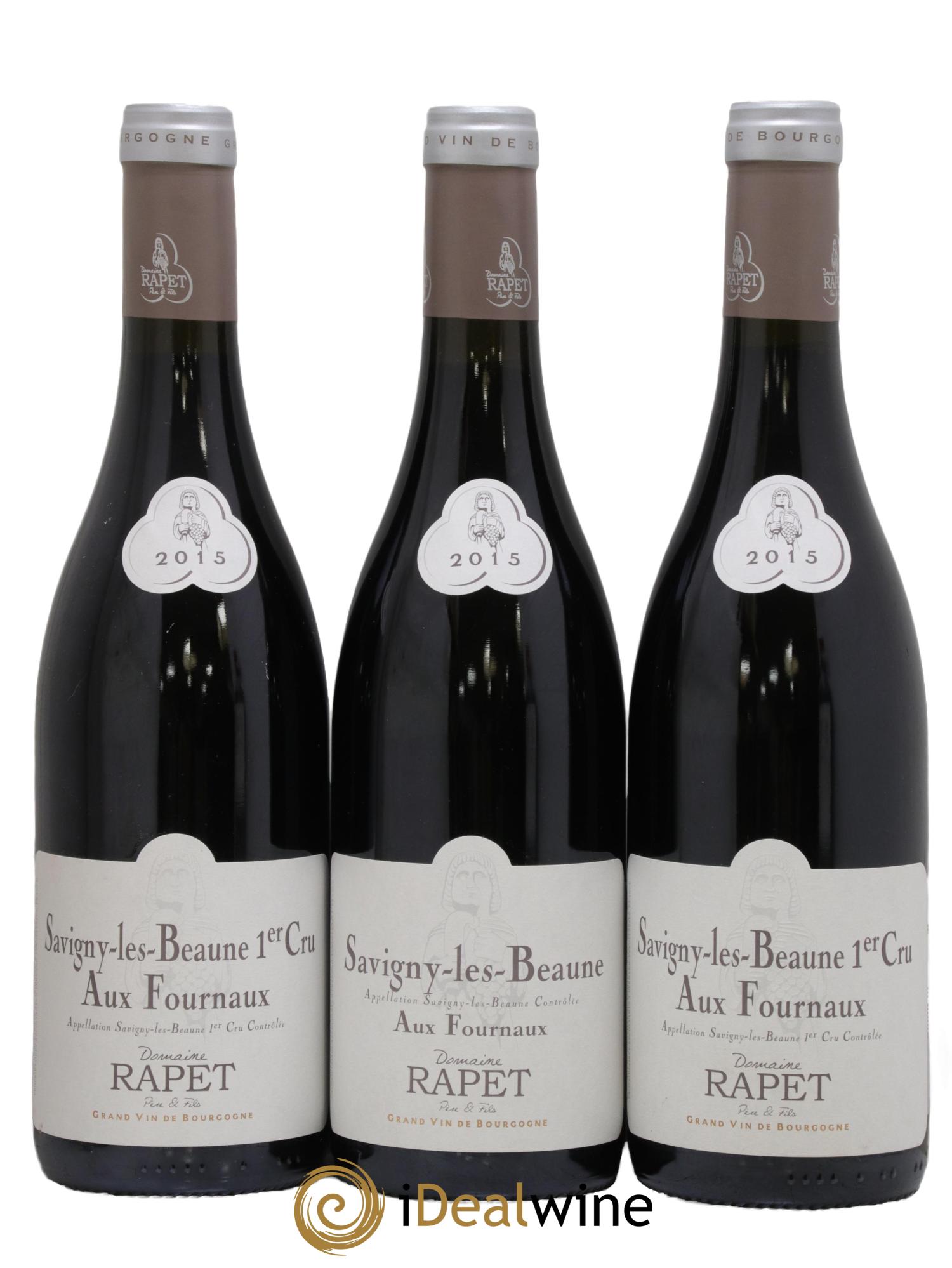 Savigny-lès-Beaune Aux Fournaux Rapet Père & Fils 2015 - Lot de 3 bouteilles - 0