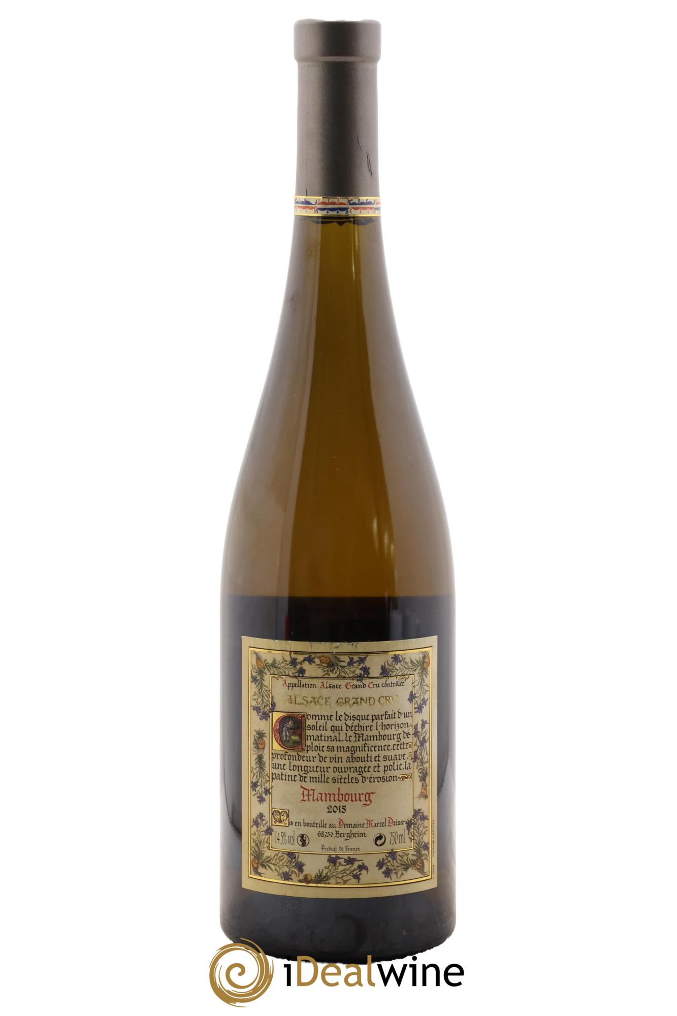 Alsace Grand Cru Mambourg Marcel Deiss (Domaine) 2015 - Lot de 1 bouteille - 1