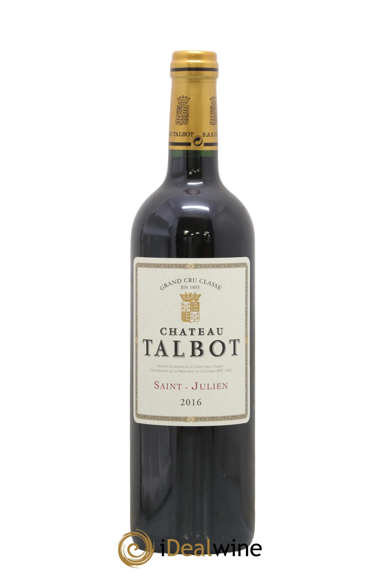 Château Talbot 4ème Grand Cru Classé 2016 - Lot de 1 bouteille - 0
