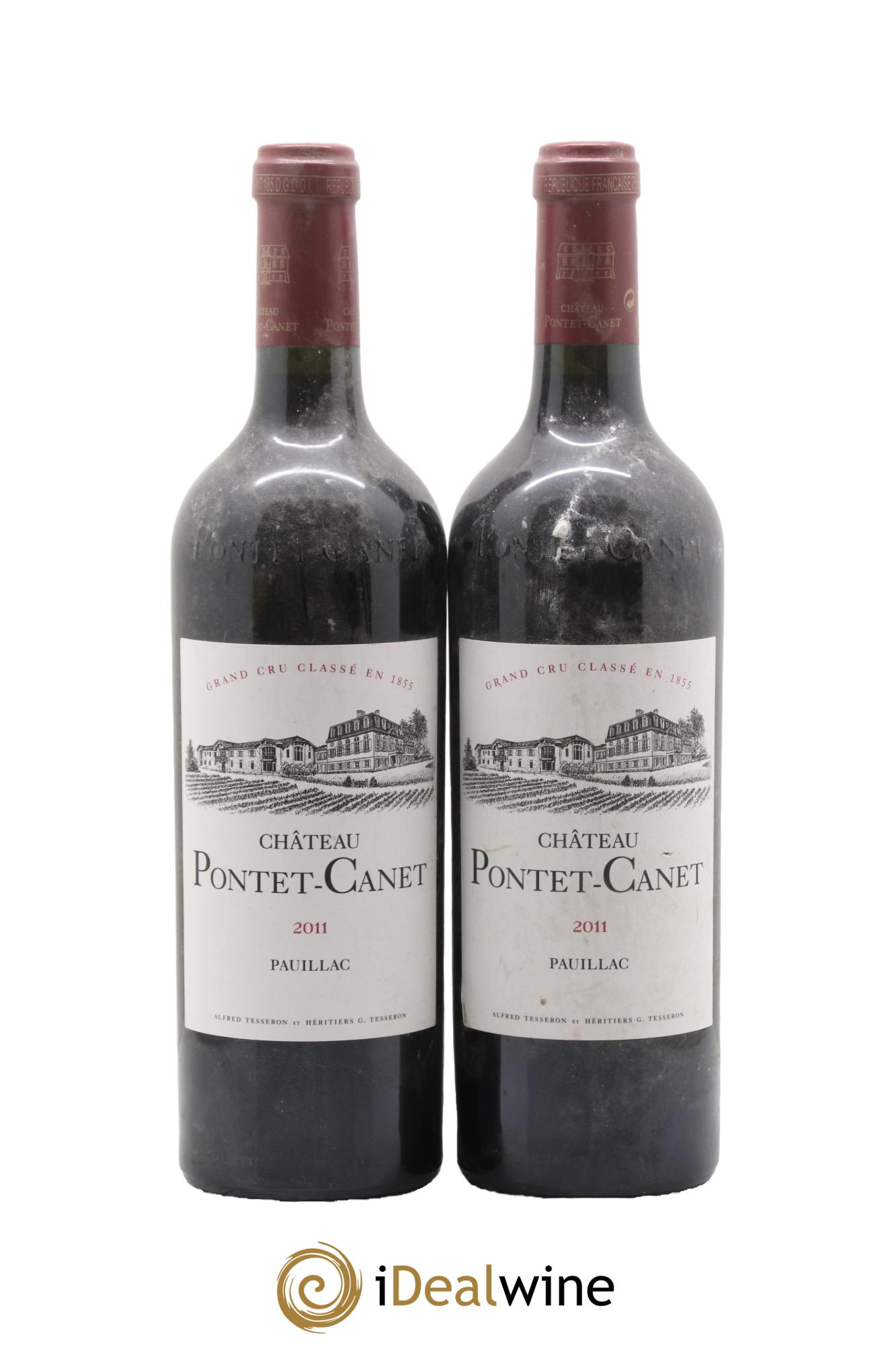 Château Pontet Canet 5ème Grand Cru Classé 2011 - Posten von 2 Flaschen - 0