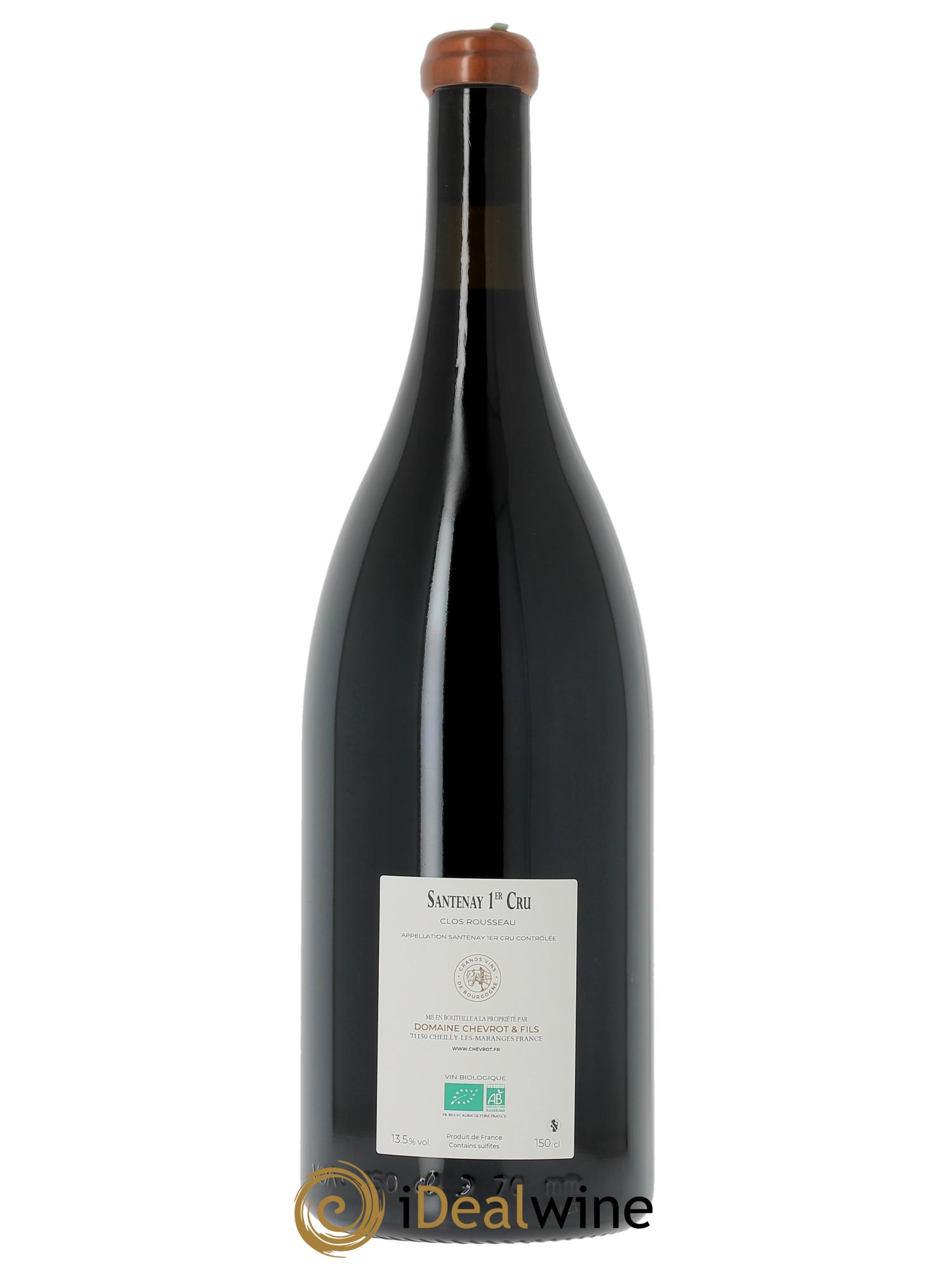 Santenay 1er Cru Clos Rousseau Domaine Chevrot  2023 - Lot of 1 magnum - 1